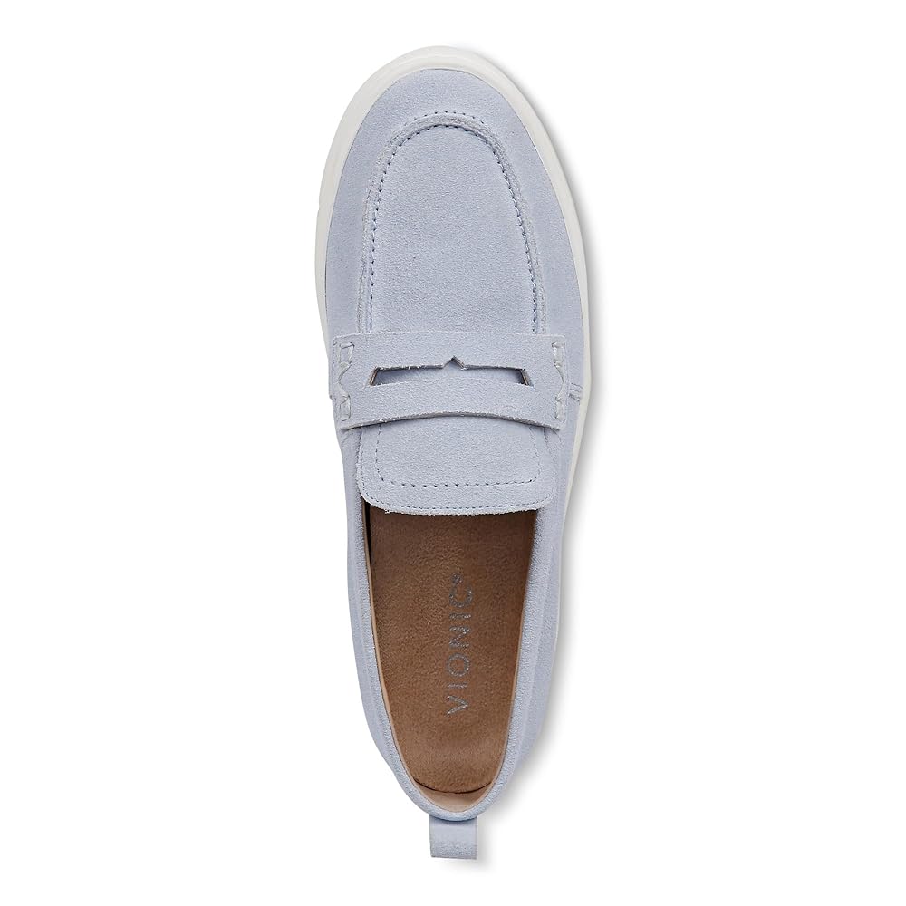 Vionic Uptown Resort Women's Slip-On Loafer Moc Casual Shoes - Skyway Blue