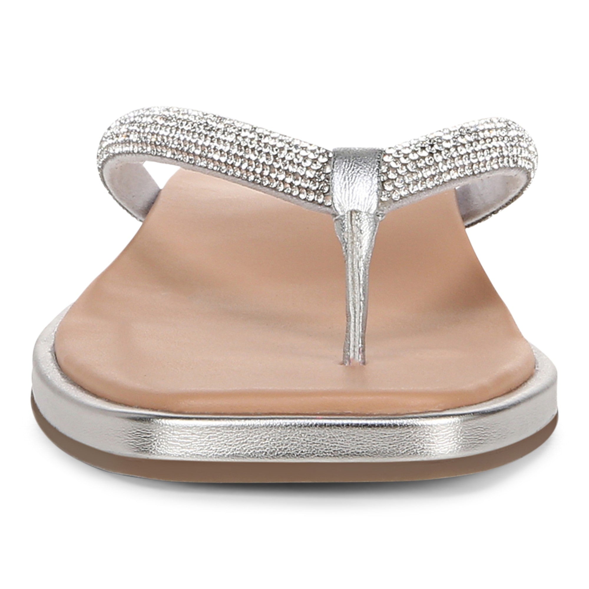 Vionic Vista Shine Women's Comfort Sandal - Silver - Front