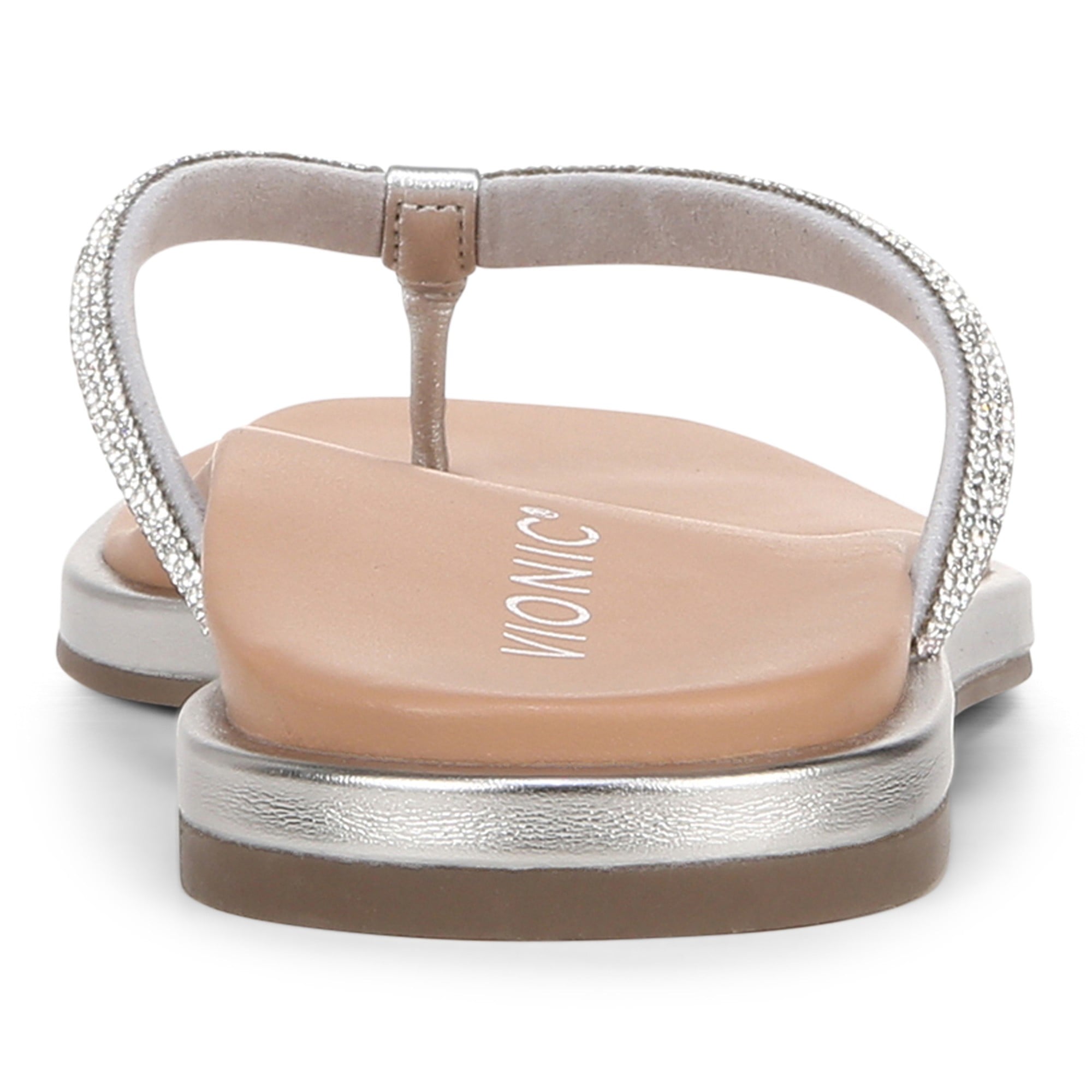 Vionic Vista Shine Women's Comfort Sandal - Silver - Back