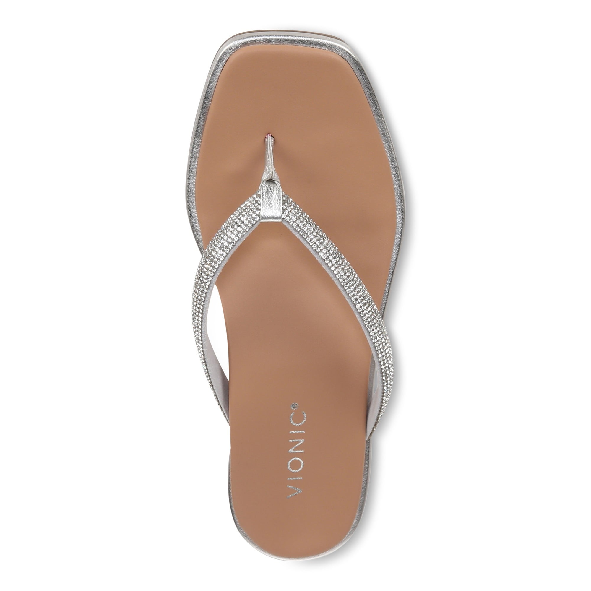 Vionic Vista Shine Women's Comfort Sandal - Silver - Top