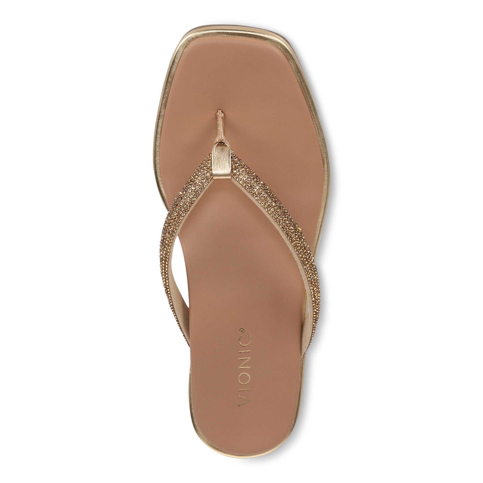 Vionic Vista Shine Women's Comfort Sandal - Gold - Top