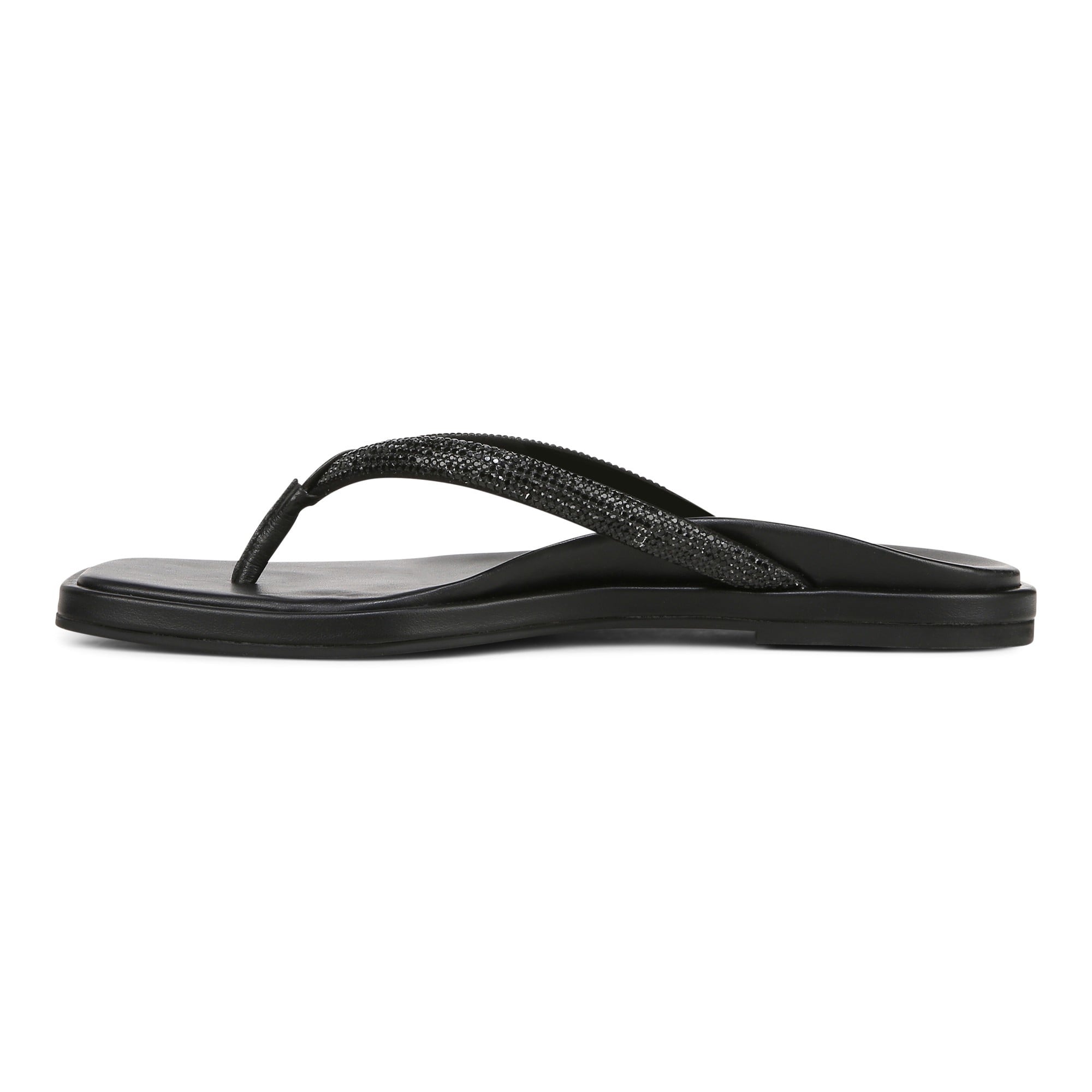 Vionic Vista Shine Women's Comfort Sandal - Black - Left Side