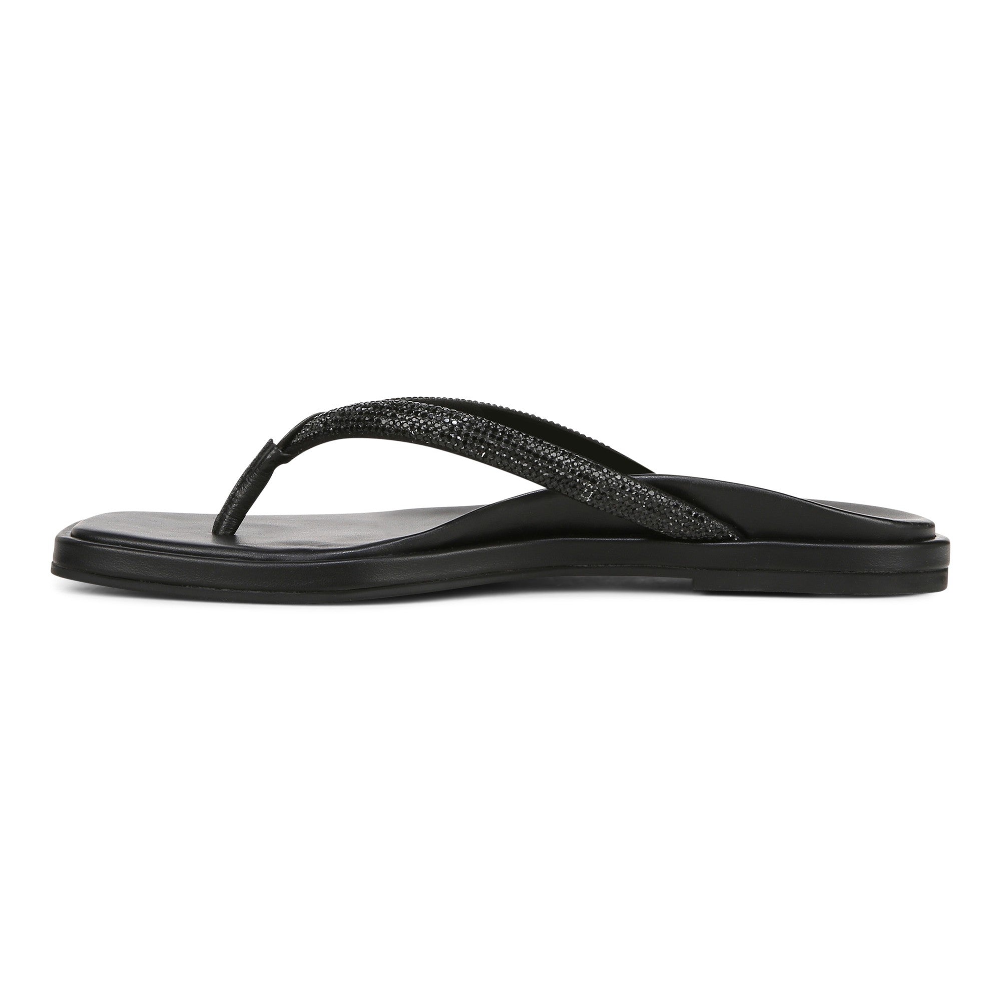 Vionic Vista Shine Women's Comfort Sandal - Black - Left Side