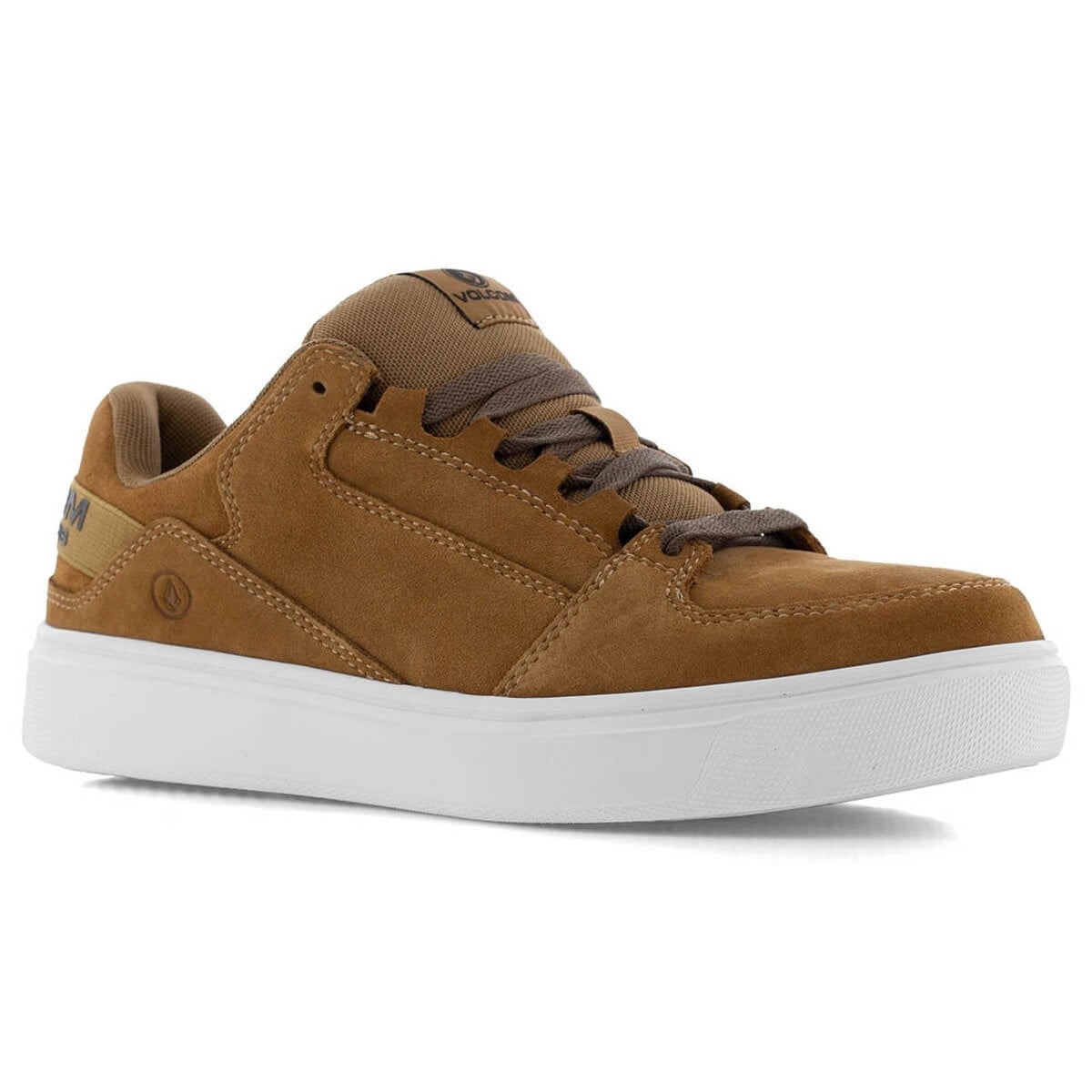 Volcom Evolve Men's Safety Toe Skate Shoe - Comp Toe - EH - SR - Vm30226 Whitebg 4608 - Rust
