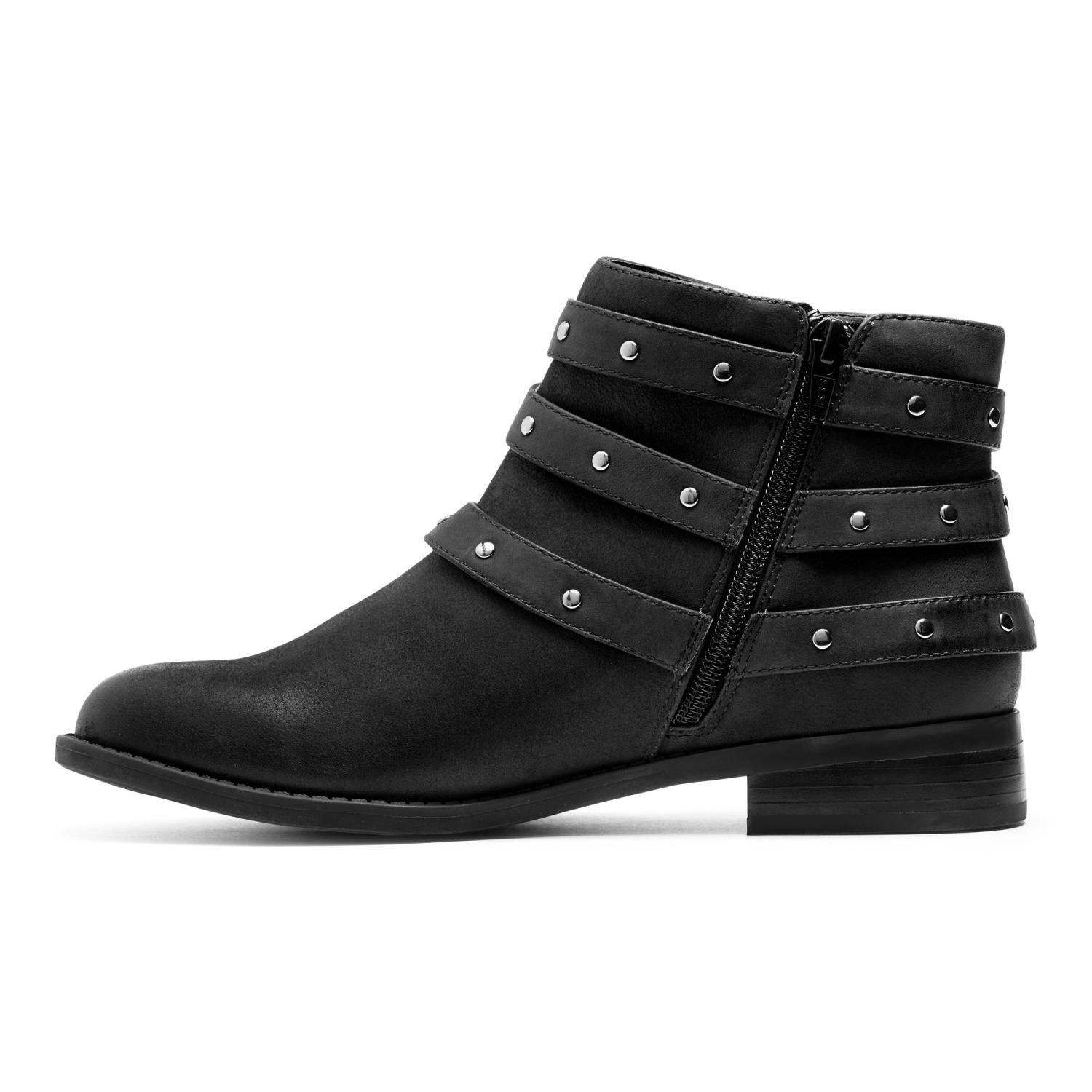 Vionic Country Lona Orthotic Boots - Women\'s - Black - 2 left view.jpg