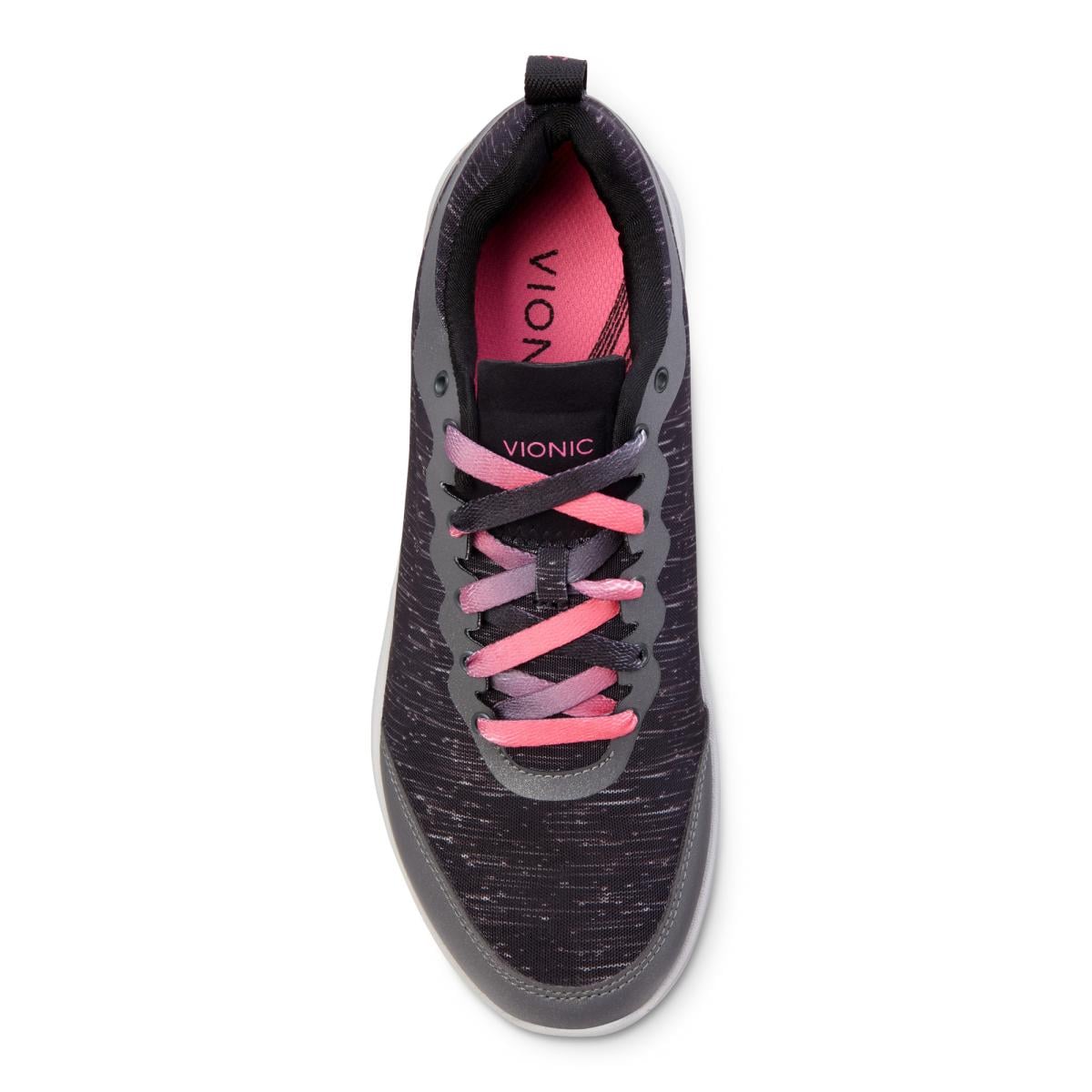 Vionic Agile Fyn Athletic Sneakers - Black - 3 top view.jpg