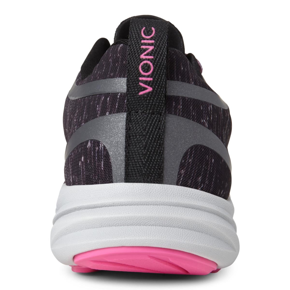 Vionic Agile Fyn Athletic Sneakers - Black - 5 back view.jpg
