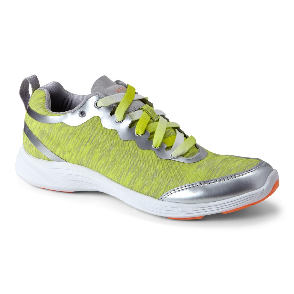 Vionic Agile Fyn Athletic Sneakers - Grey/Yellow - 1 main view.jpg