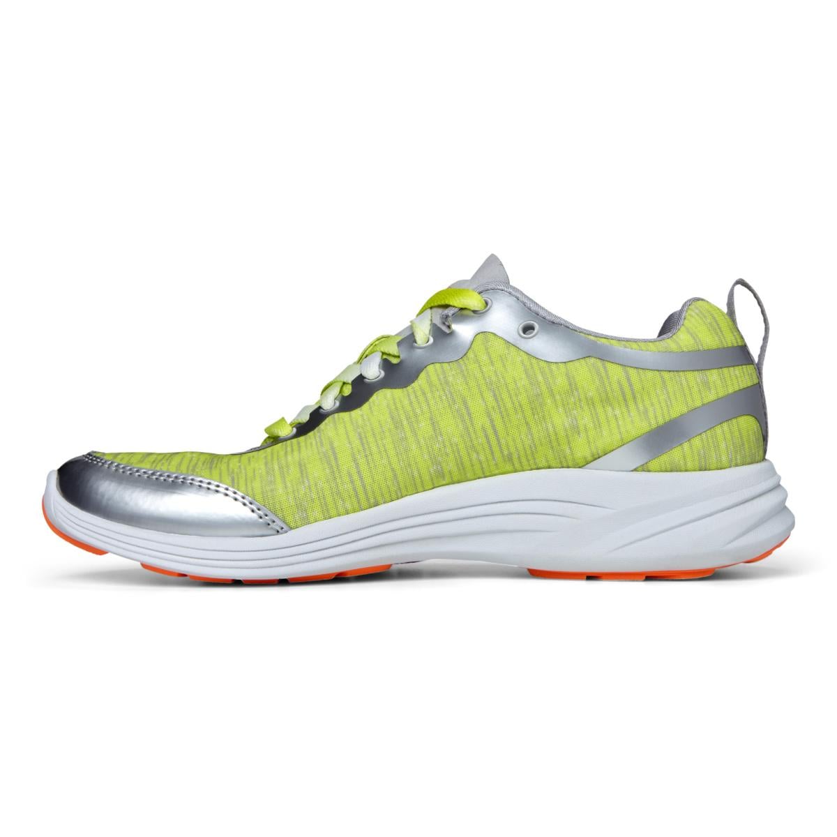 Vionic Agile Fyn Athletic Sneakers - Grey/Yellow - 2 left view.jpg