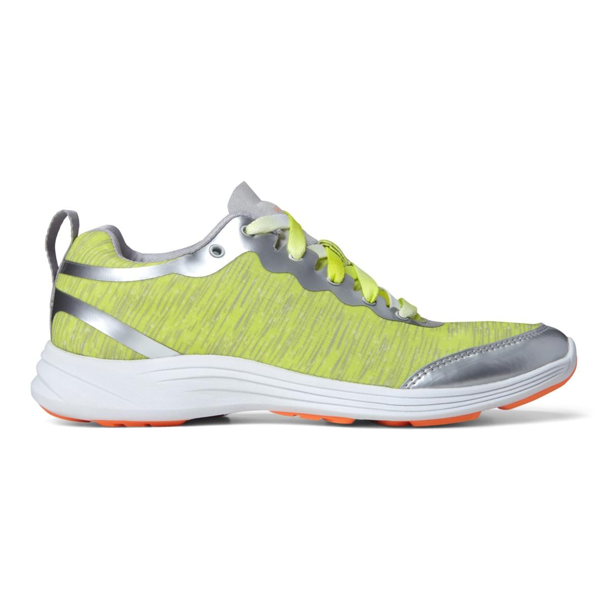 Vionic Agile Fyn Athletic Sneakers - Grey/Yellow - 4 right view.jpg