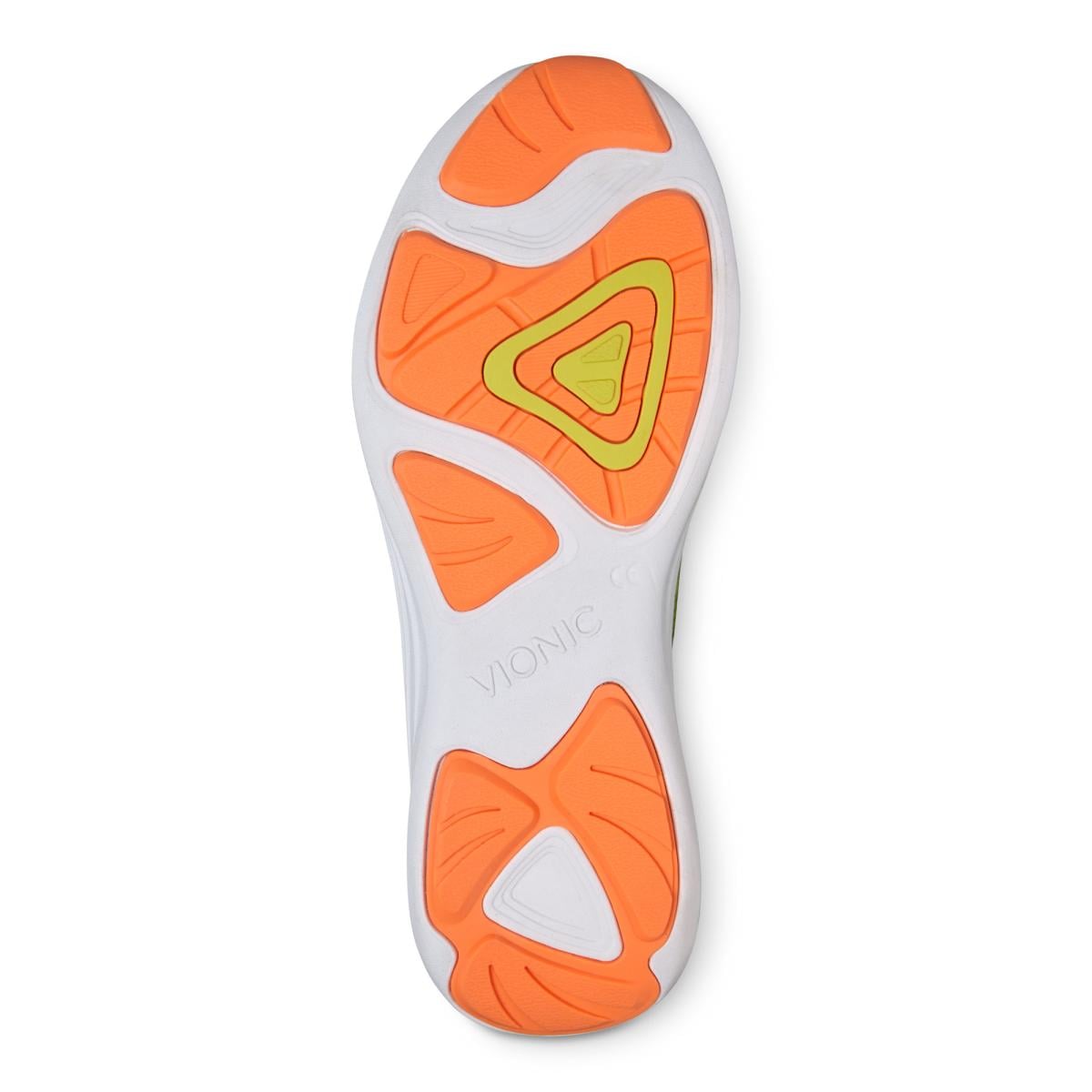Vionic Agile Fyn Athletic Sneakers - Grey/Yellow - 7 bottom view.jpg