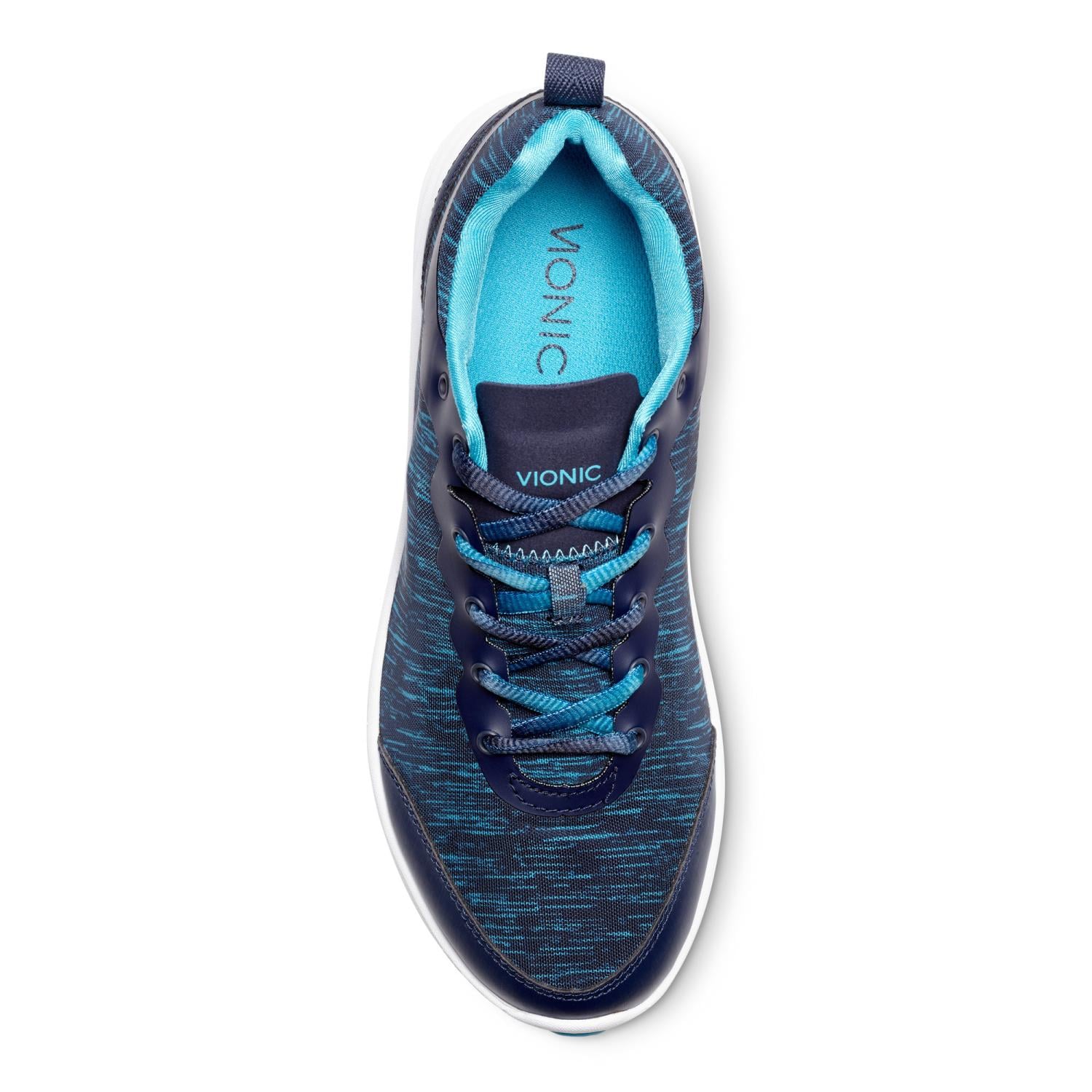 Vionic Agile Fyn - Women's Athletic Sneakers - Navy - 3 top view