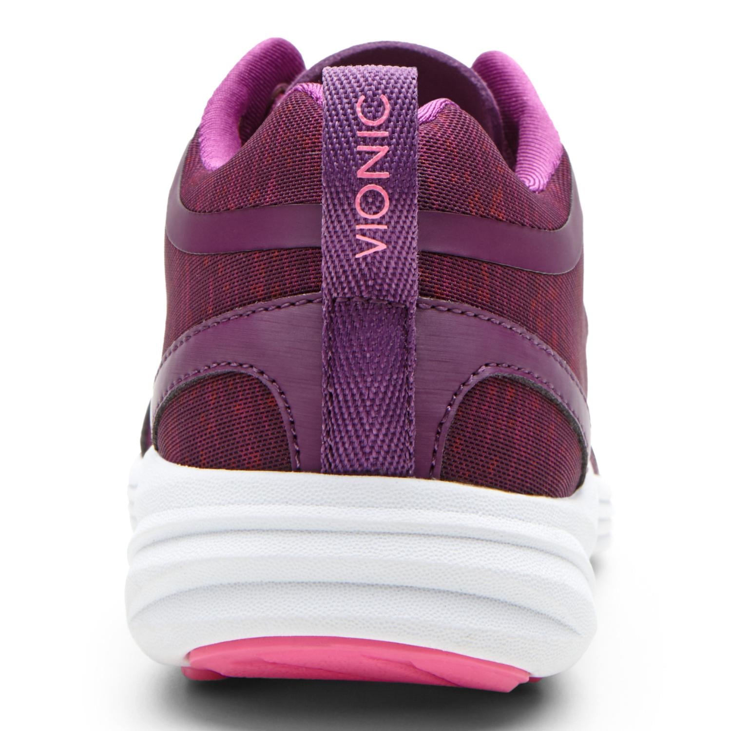 Vionic Agile Fyn - Women's Athletic Sneakers - Purple - 5 back view