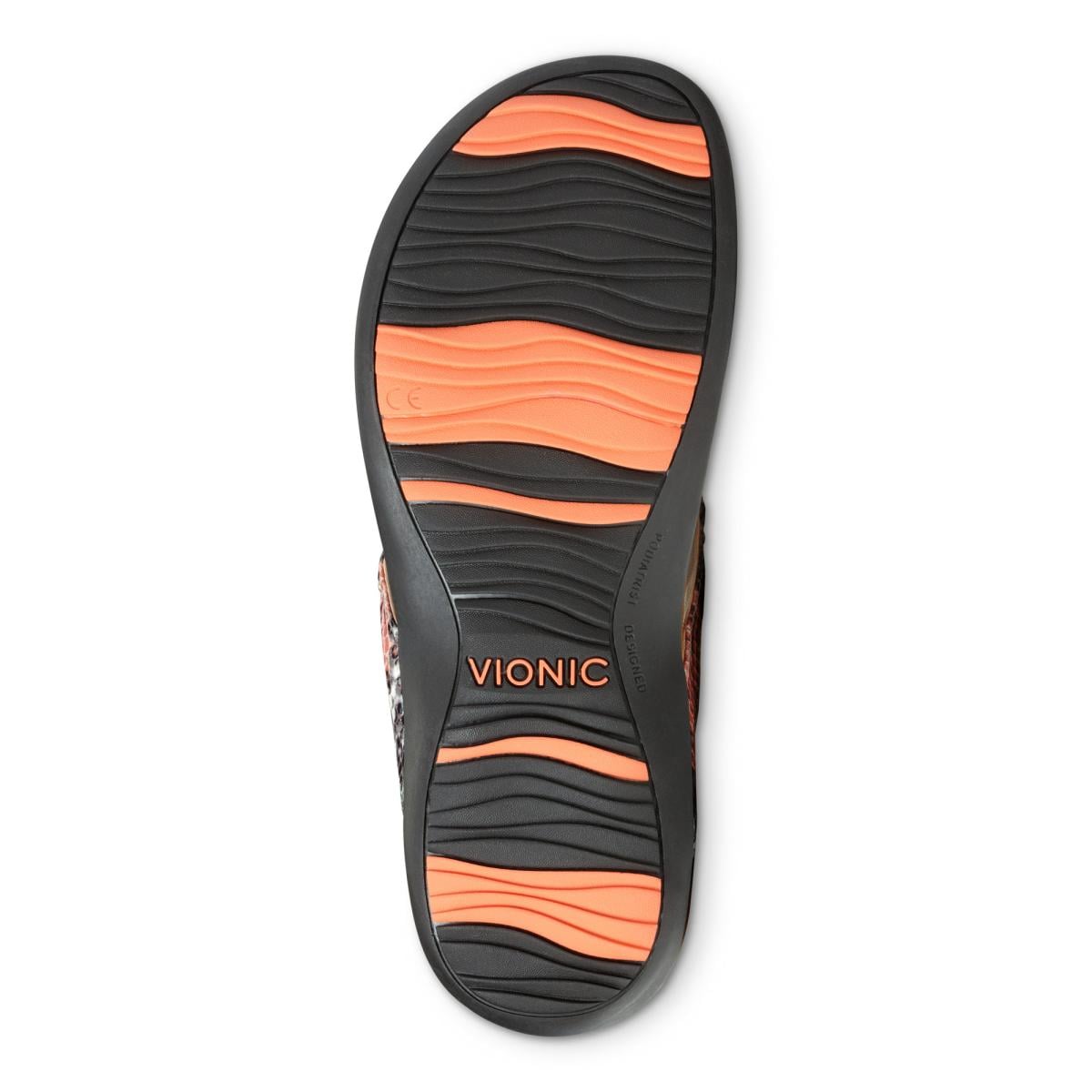 Vionic Floriana Women's Thong Sandals - Mint Snake - 7 bottom view