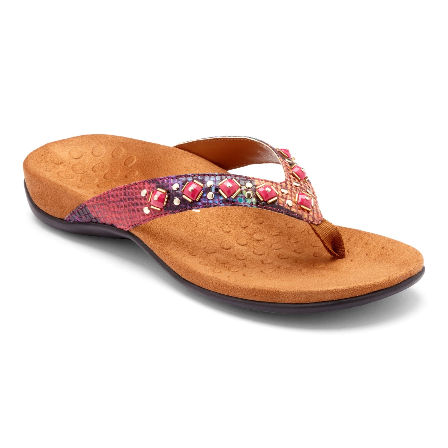 Vionic Floriana Women's Thong Sandals - Rainbow Snake - 1 main view