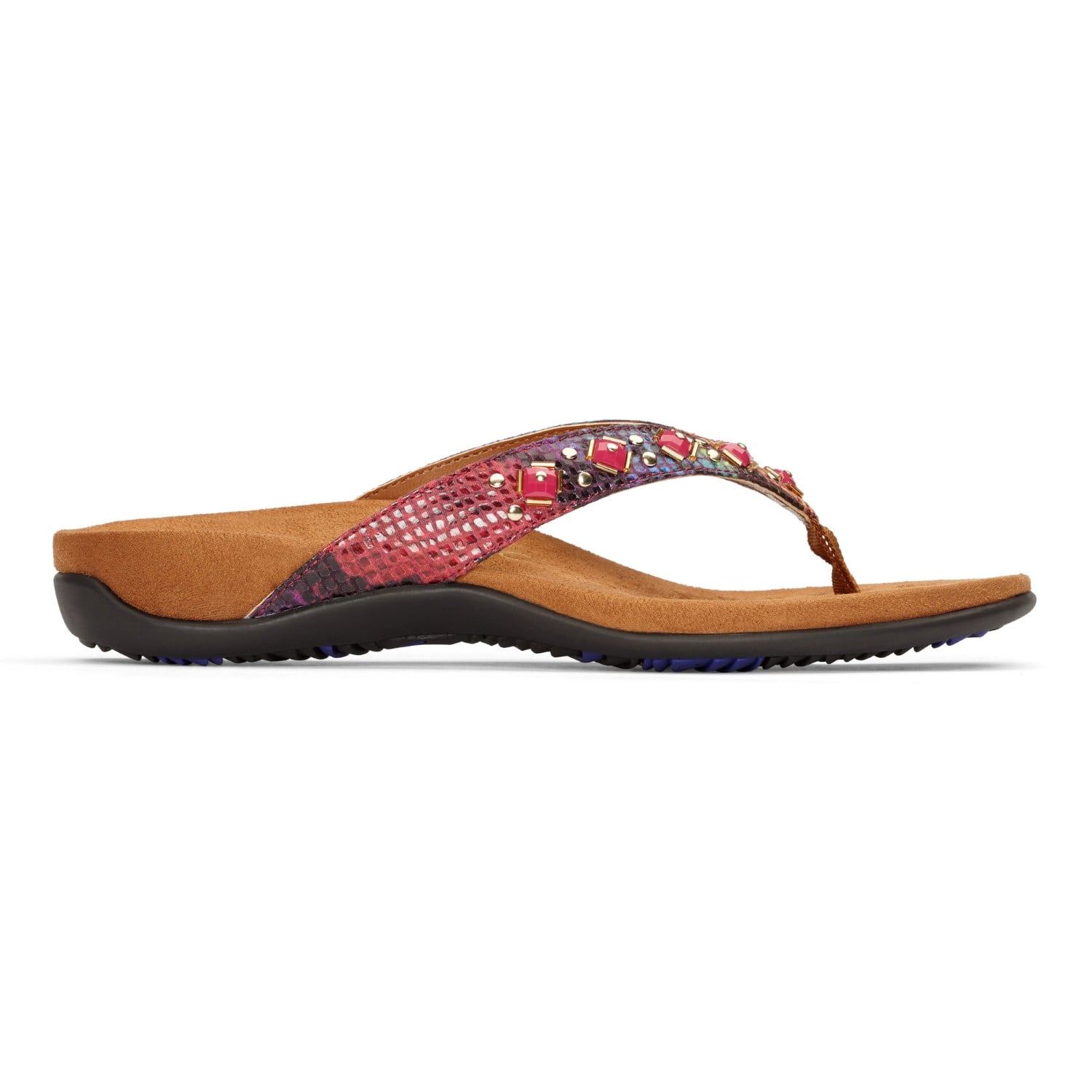 Vionic Floriana Women's Thong Sandals - Rainbow Snake - 4 right view