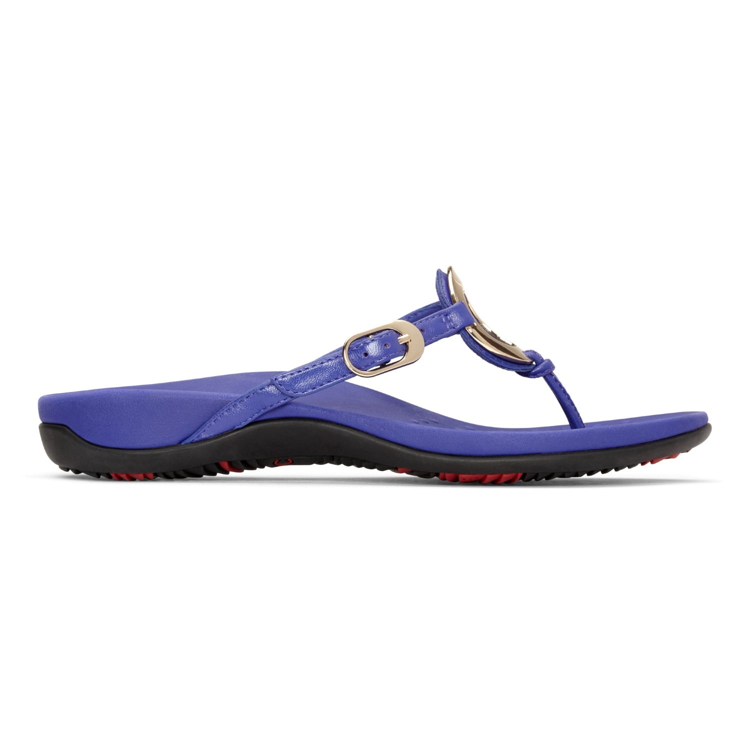 Vionic Karina Women's Toe-post Supportive Sandal - Purple - 4 right view