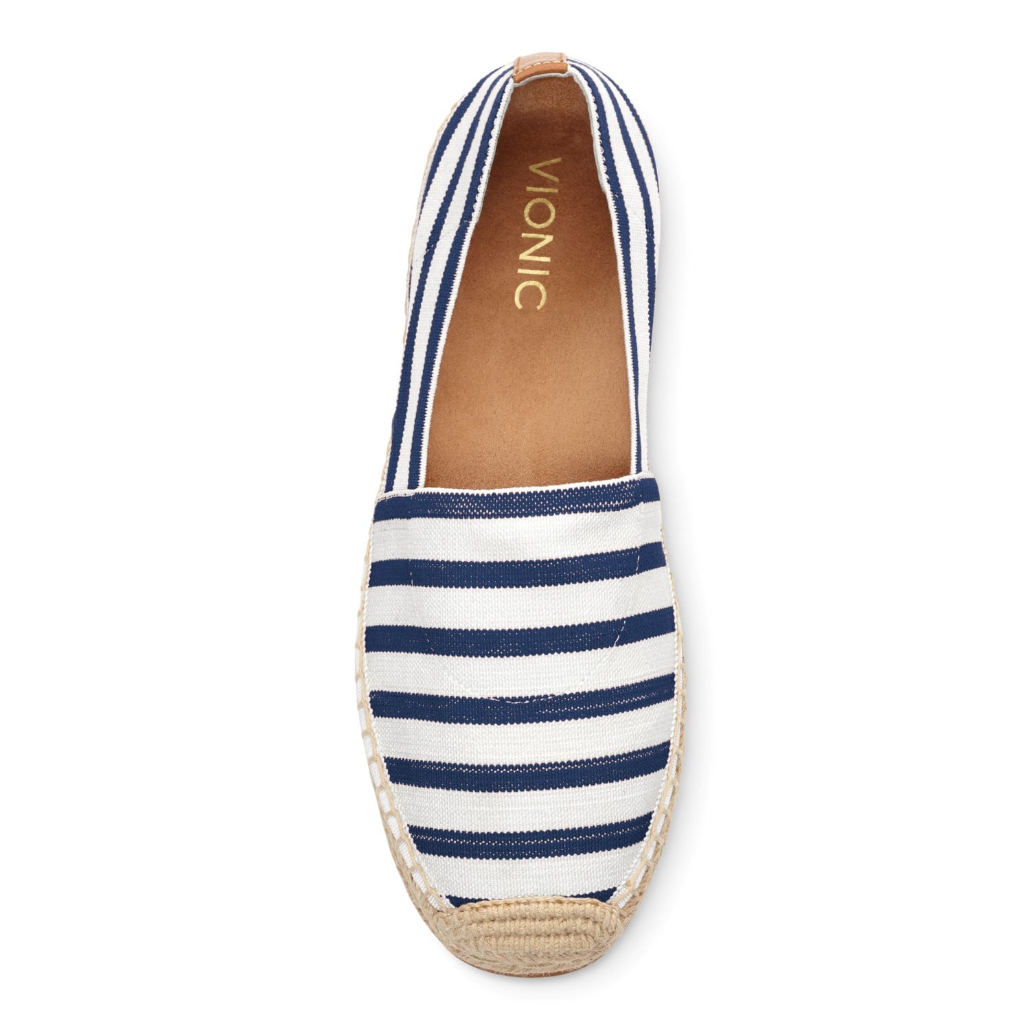 Vionic Coast Valeri  - Women's Espadrille Flat - Navy - 3 top view