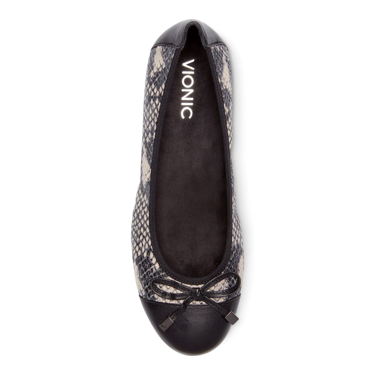 Vionic Spark Minna - Women's Casual Shoes - Natural Snake - 3 top view