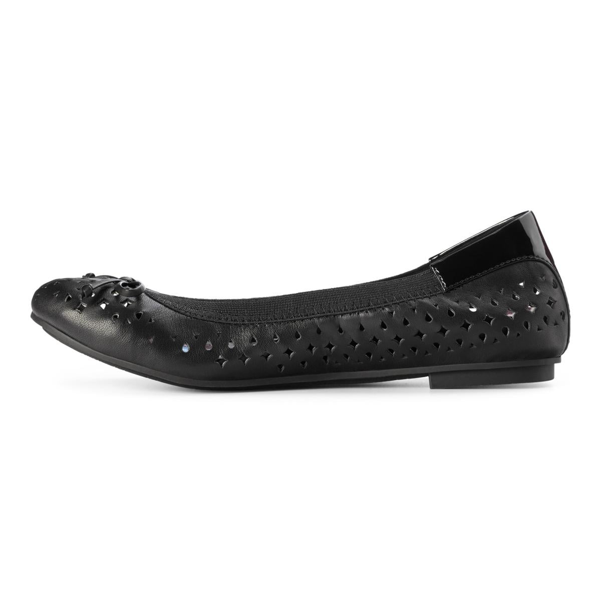 Vionic Spark Surin Modern Ballet Flat - 2 left view Black