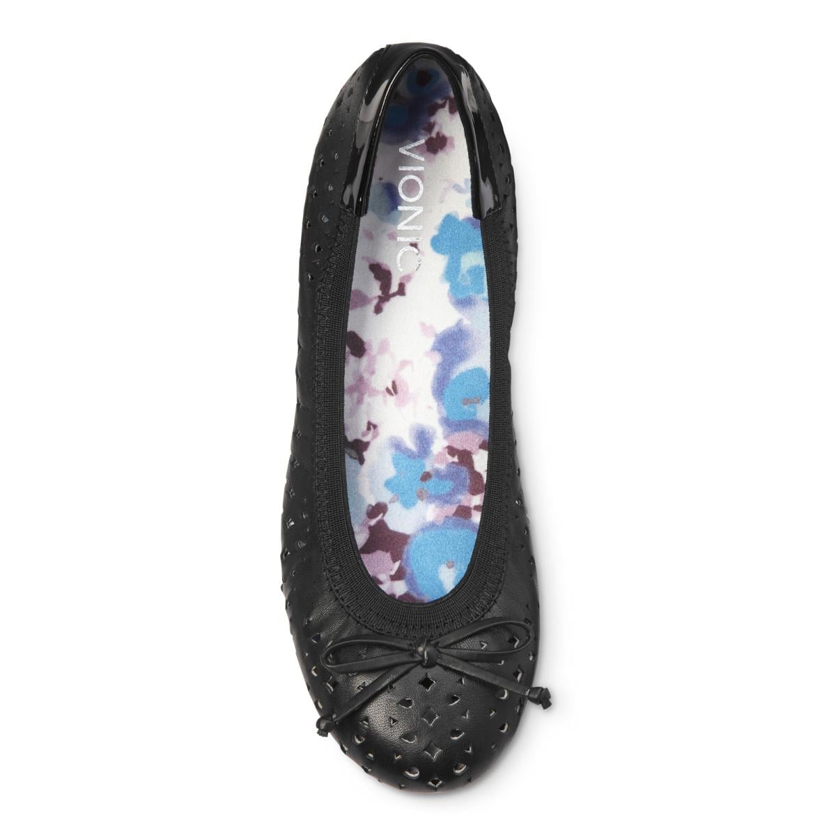 Vionic Spark Surin Modern Ballet Flat - 3 top view Black