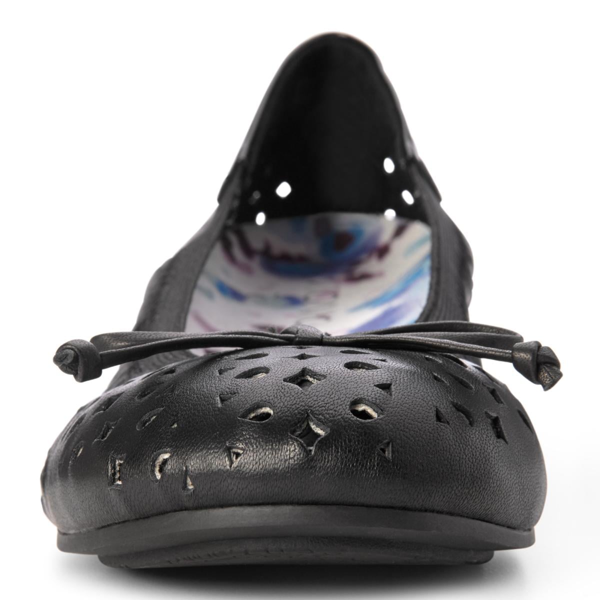 Vionic Spark Surin Modern Ballet Flat - 6 front view Black