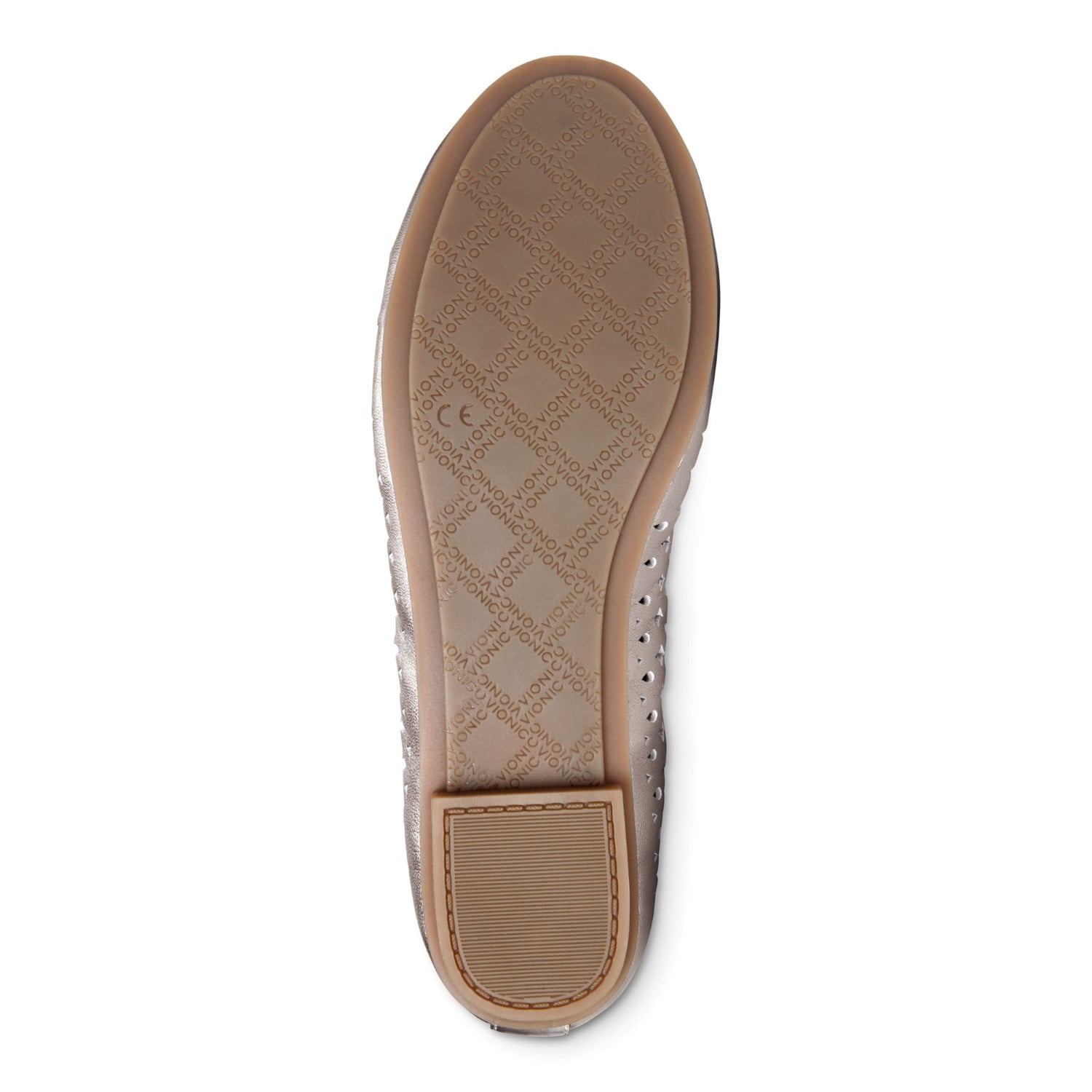 Vionic Spark Surin - Women's Modern Ballet Flat - Pewter - 7 bottom view