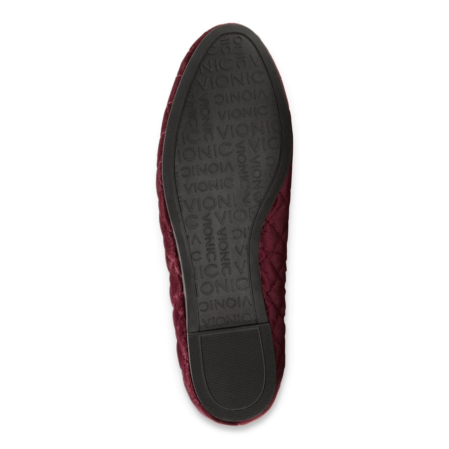 Vionic Snug Eloise - Women's Mule - Merlot - 7 bottom view
