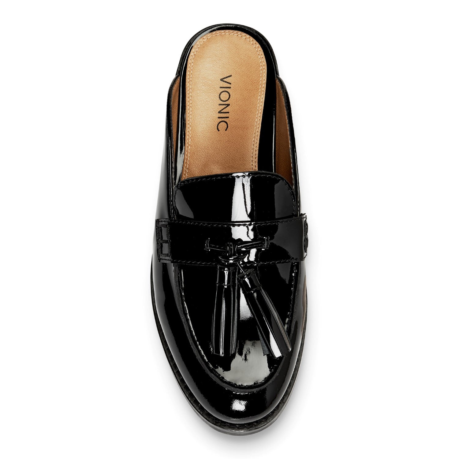 Vionic Wise Reagan - Women's Mule - Black Patent - 3 top view