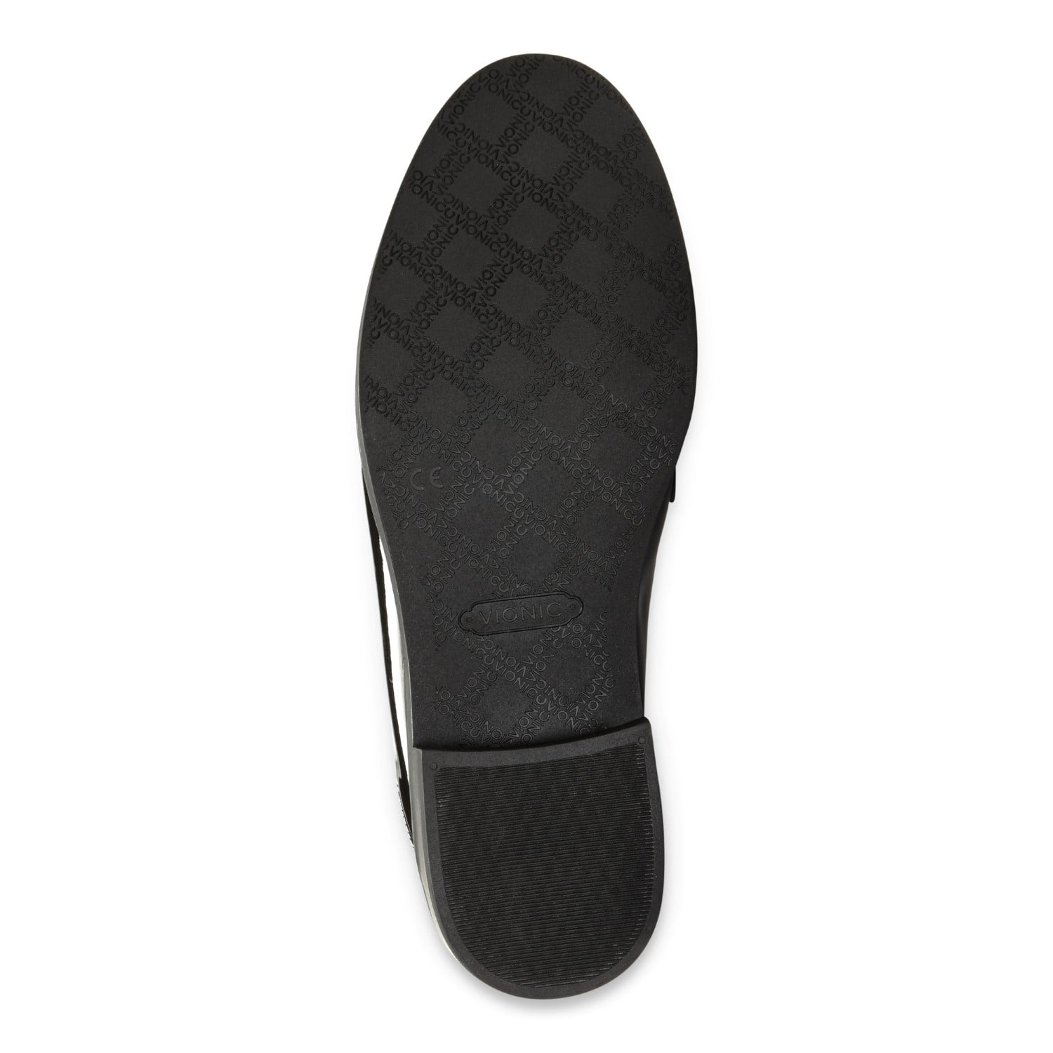 Vionic Wise Reagan - Women's Mule - Black Patent - 7 bottom view