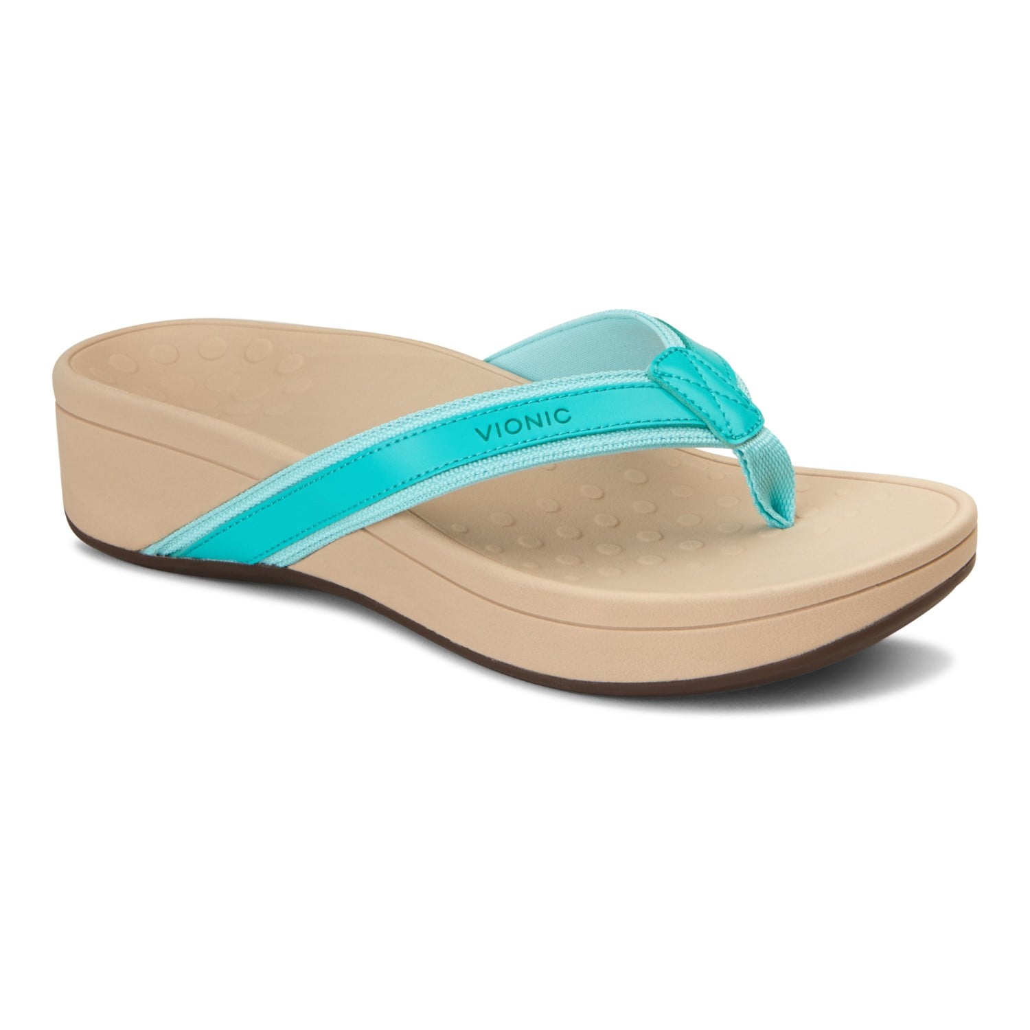 Vionic Pacific High Tide  - Women's Platform Sandal - Ocean Metallic - 1 main view