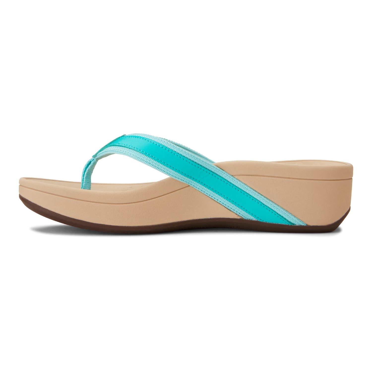 Vionic Pacific High Tide  - Women's Platform Sandal - Ocean Metallic - 2 left view