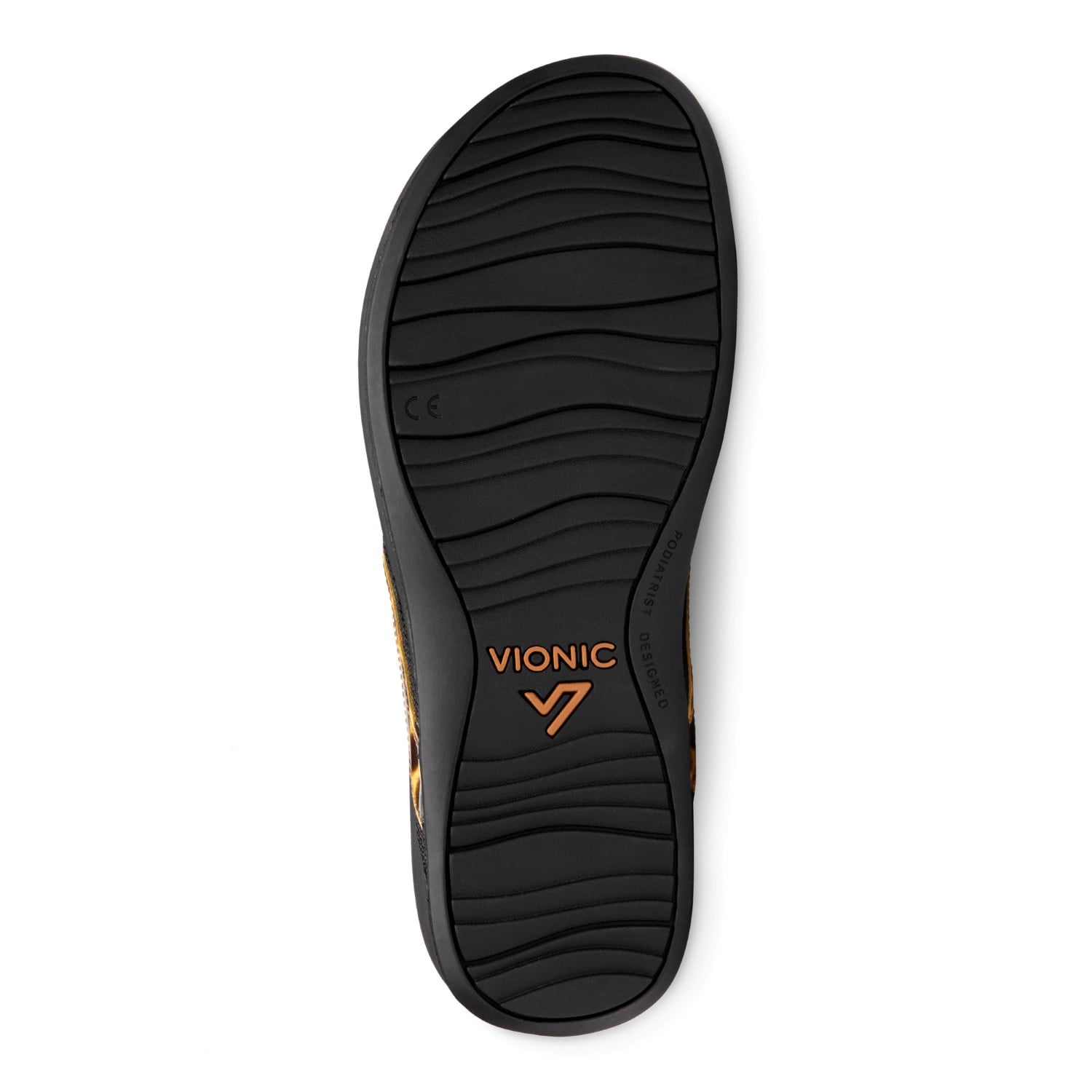 Vionic Pacific High Tide  - Women's Platform Sandal - Tan Leopard - 7 bottom view