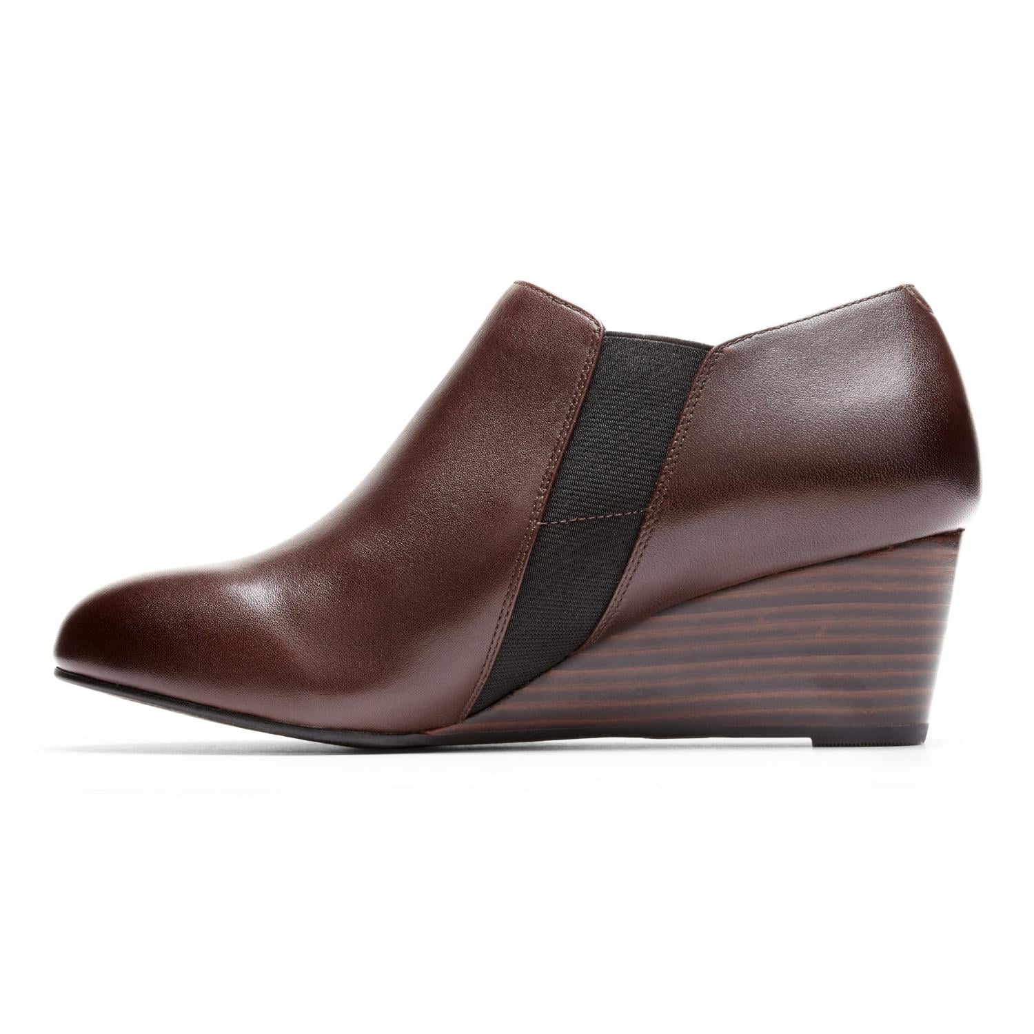 Vionic Elevated Stanton - Women's Wedge Boot - Java - 2 left view