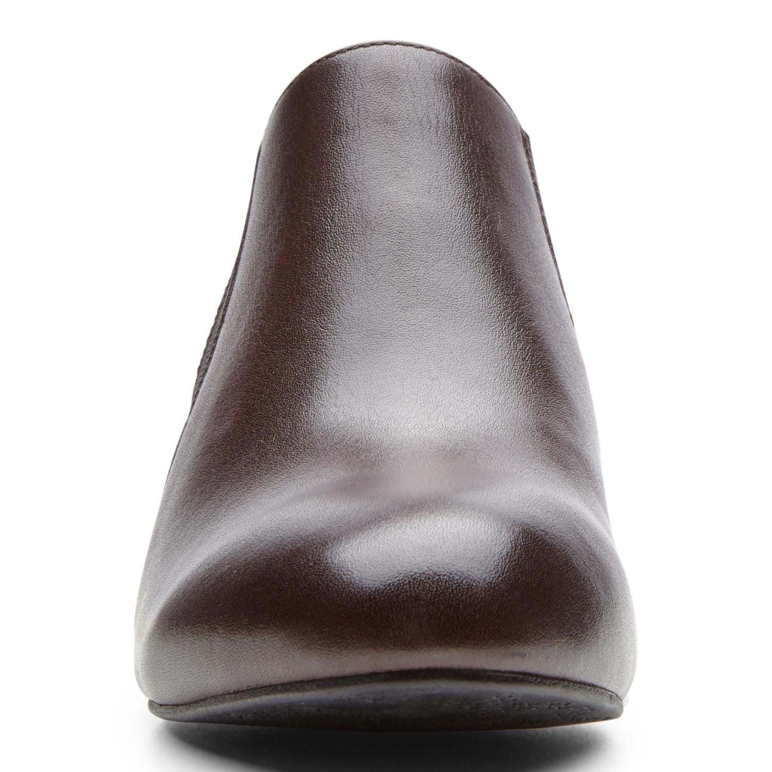 Vionic Elevated Stanton - Women's Wedge Boot - Java - 6 front view
