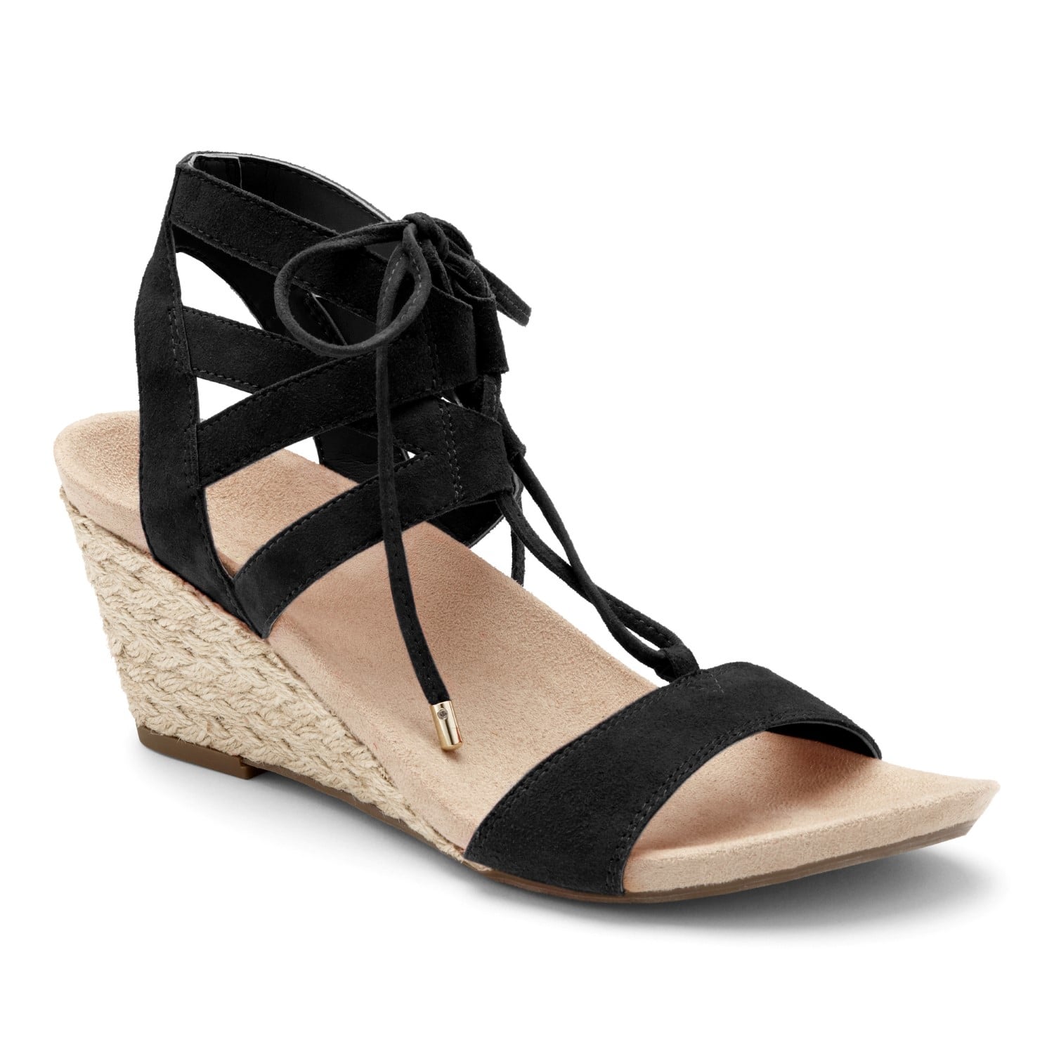 Vionic Noble Tansy  - Women's espadrille wedge - Black - 1 main view
