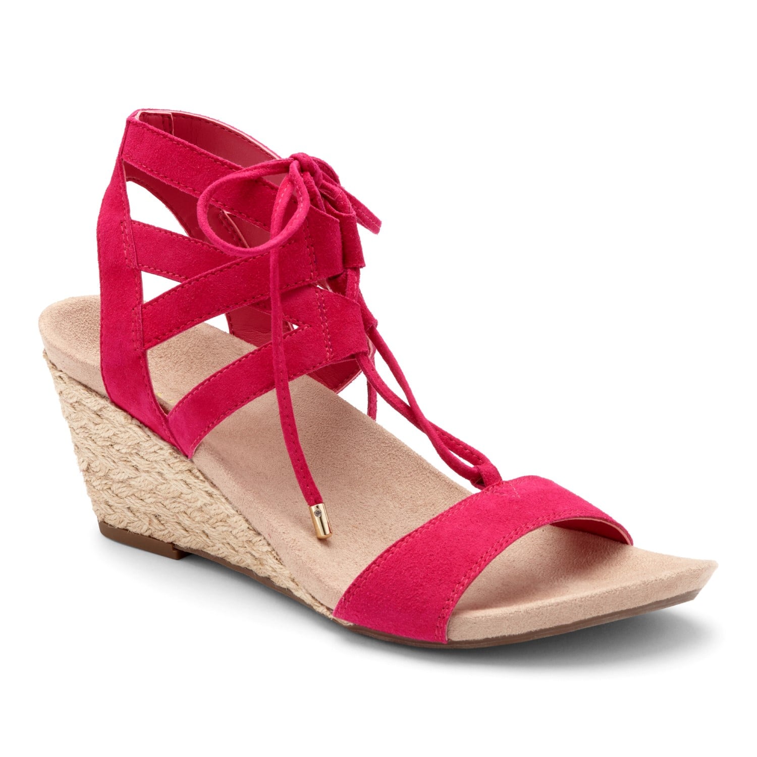 Vionic Noble Tansy  - Women's espadrille wedge - Pink - 1 main view