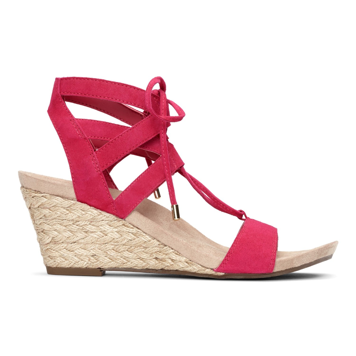 Vionic Noble Tansy  - Women's espadrille wedge - Pink - 4 right view