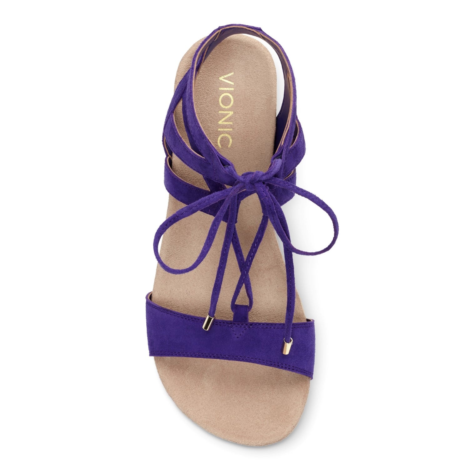 Vionic Noble Tansy  - Women's espadrille wedge - Purple - 3 top view