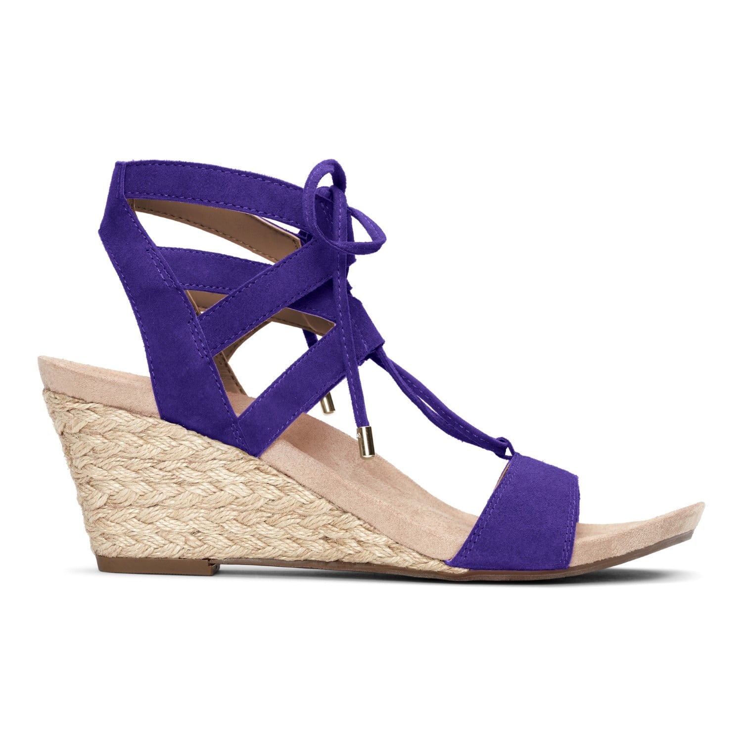 Vionic Noble Tansy  - Women's espadrille wedge - Purple - 4 right view