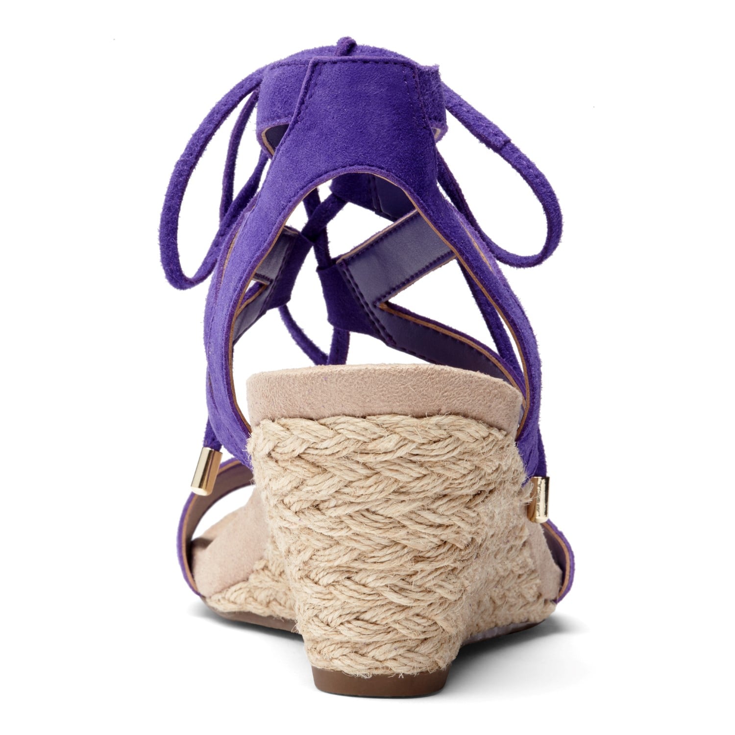 Vionic Noble Tansy  - Women's espadrille wedge - Purple - 5 back view