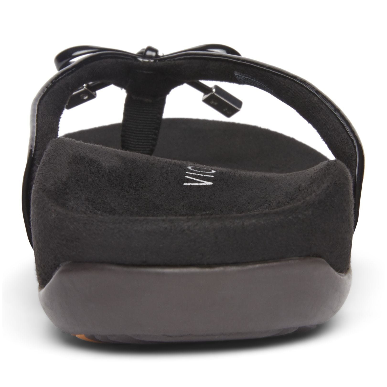 Vionic Bella - Women's Orthotic Thong Sandals - Black - 5 back view
