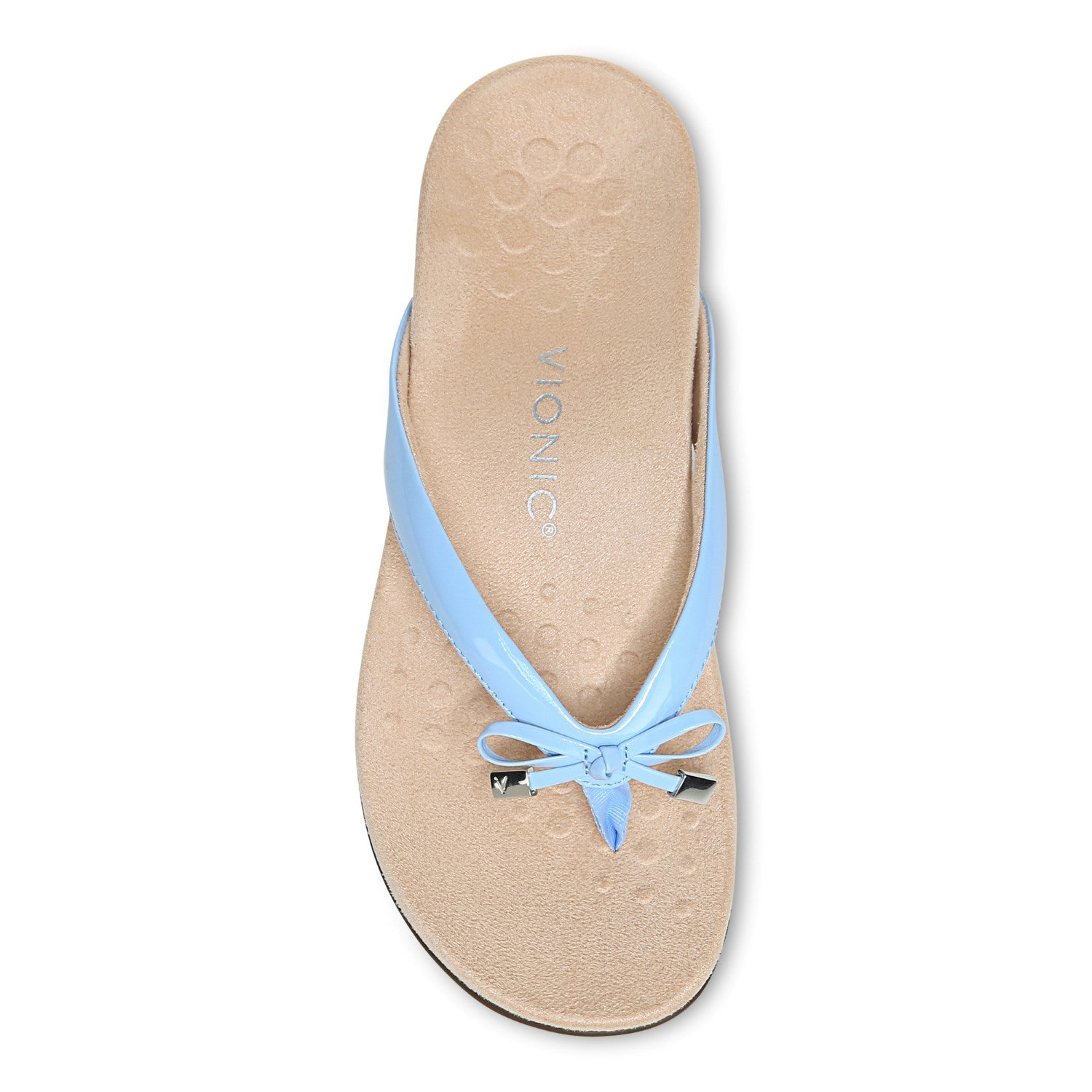 Vionic Bella - Women's Orthotic Thong Sandals - Bluebell - 3 top view