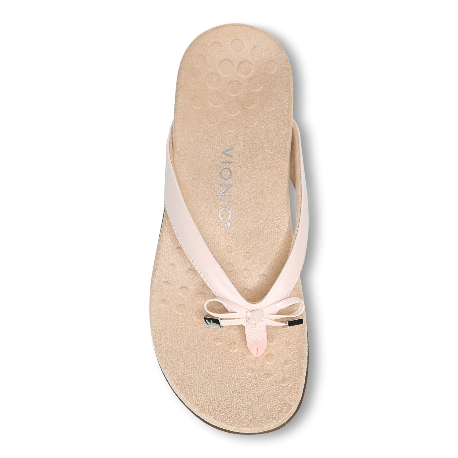 Vionic Bella - Women's Orthotic Thong Sandals - Pale Blush - 3 top view