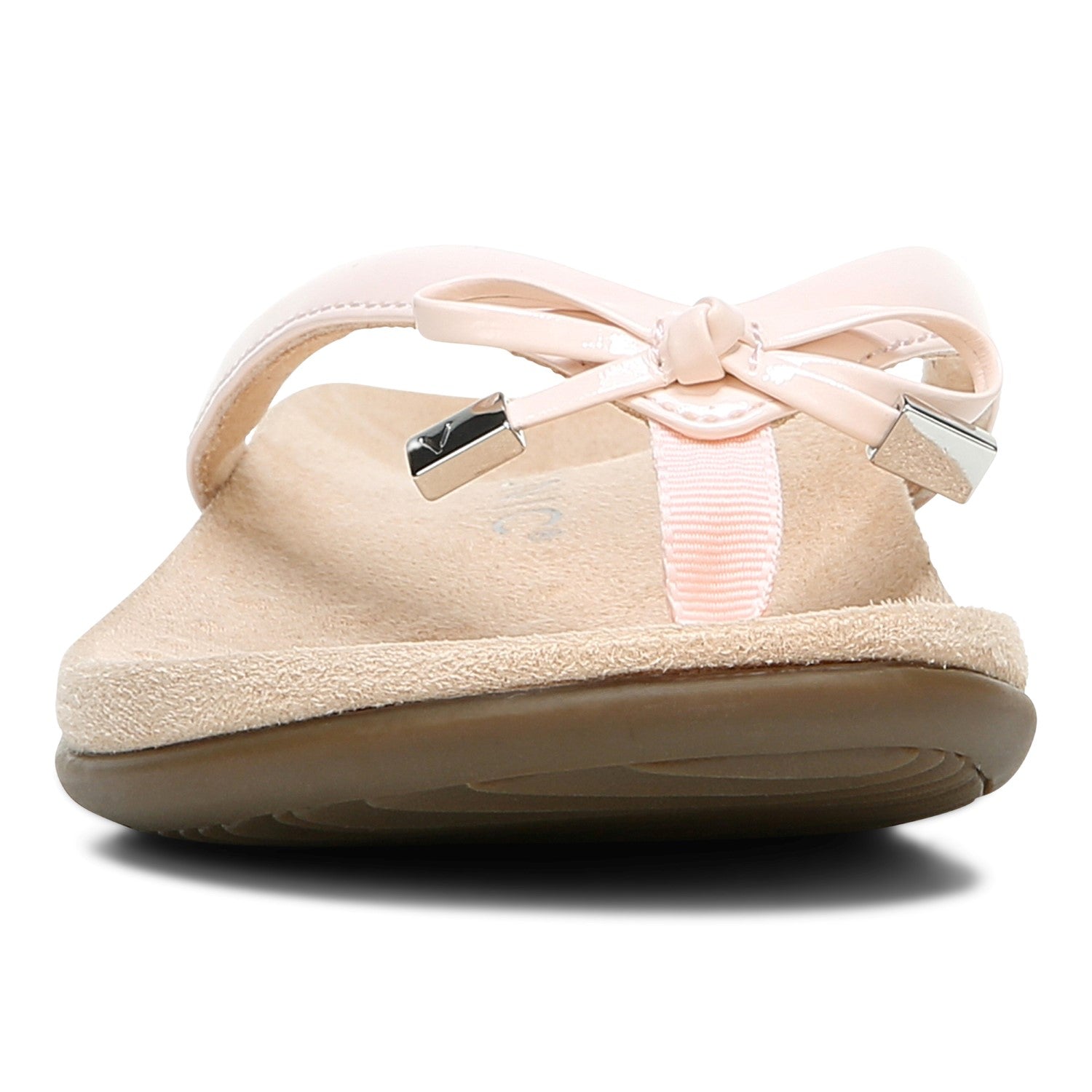 Vionic Bella - Women's Orthotic Thong Sandals - Pale Blush - 6 front view