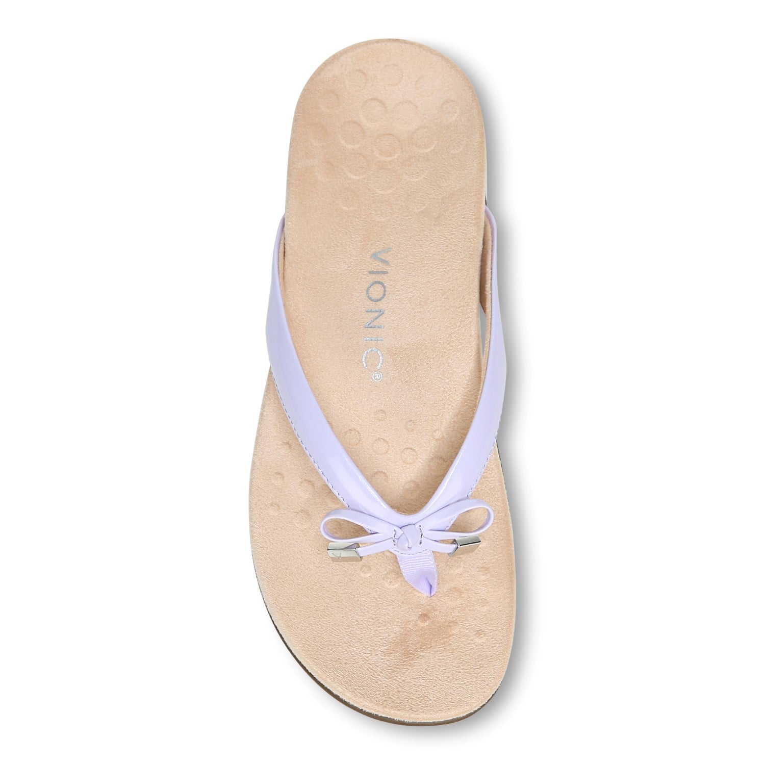 Vionic Bella - Women's Orthotic Thong Sandals - Pastel Lilac - 3 top view