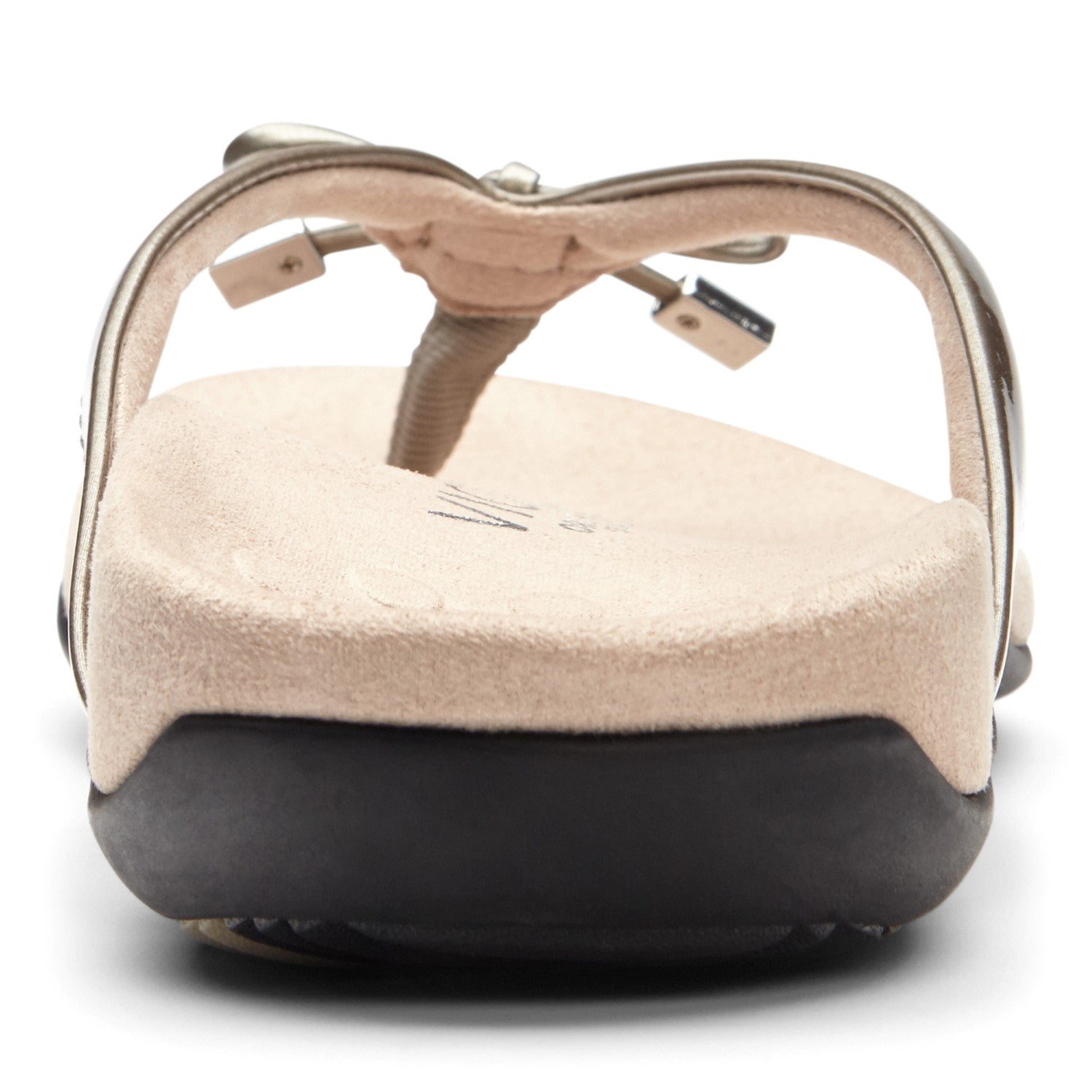 Vionic Bella - Women's Orthotic Thong Sandals - Pewter - 5 back view
