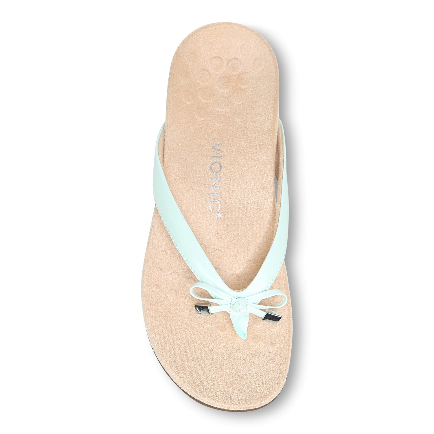 Vionic Bella - Women's Orthotic Thong Sandals - Seafoam - 3 top view
