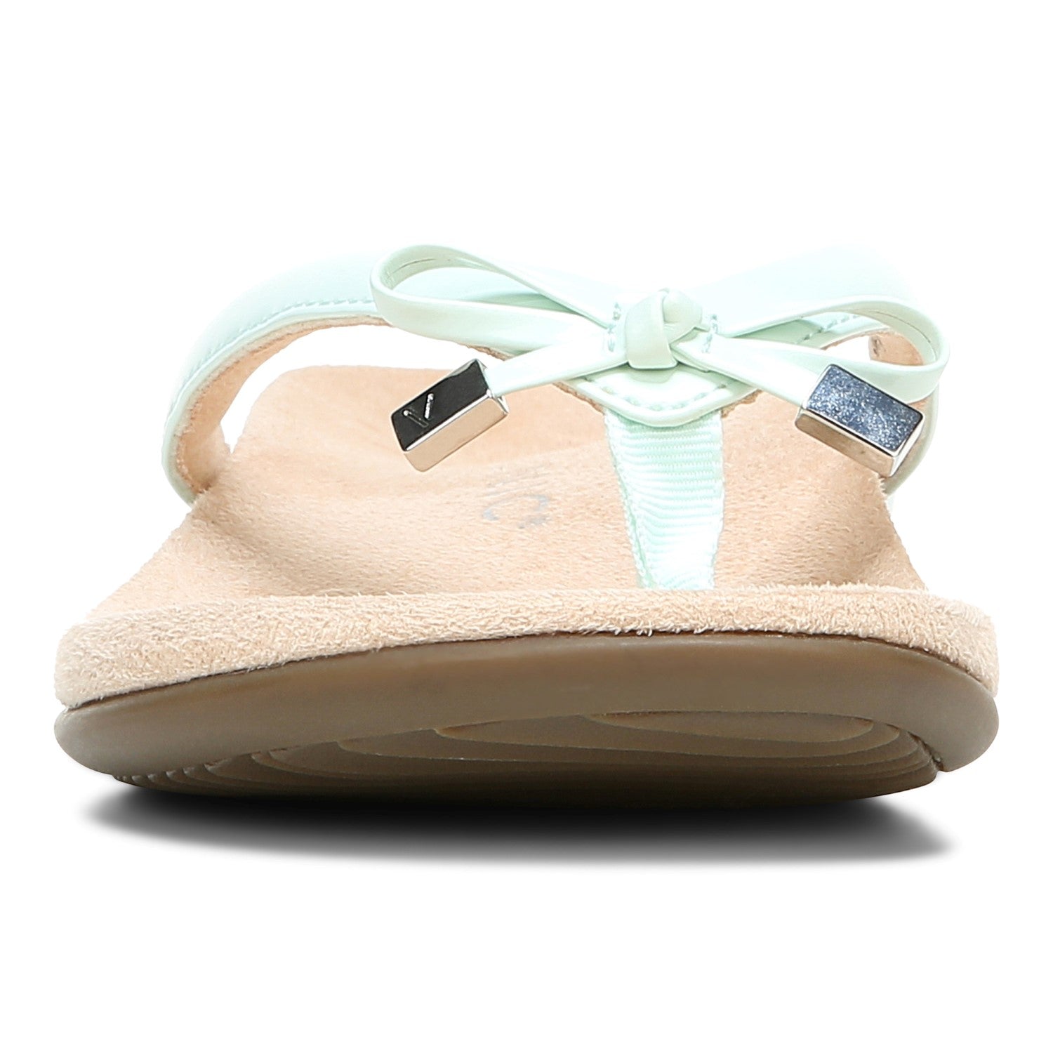 Vionic Bella - Women's Orthotic Thong Sandals - Seafoam - 6 front view