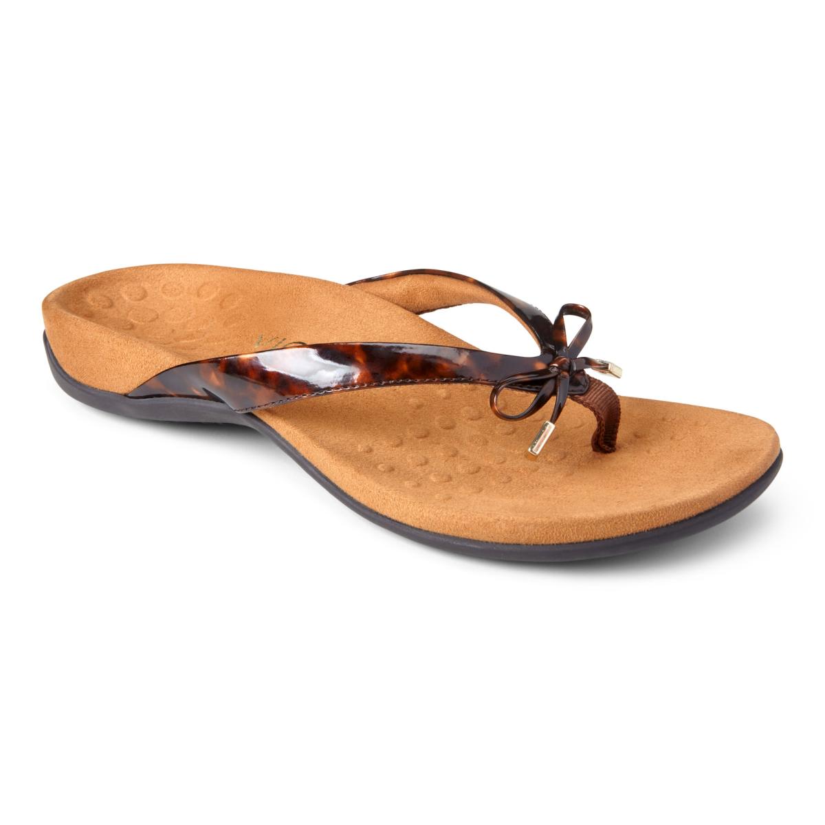 Vionic Bella - Women's Orthotic Thong Sandals - Tortoise - 1 main view